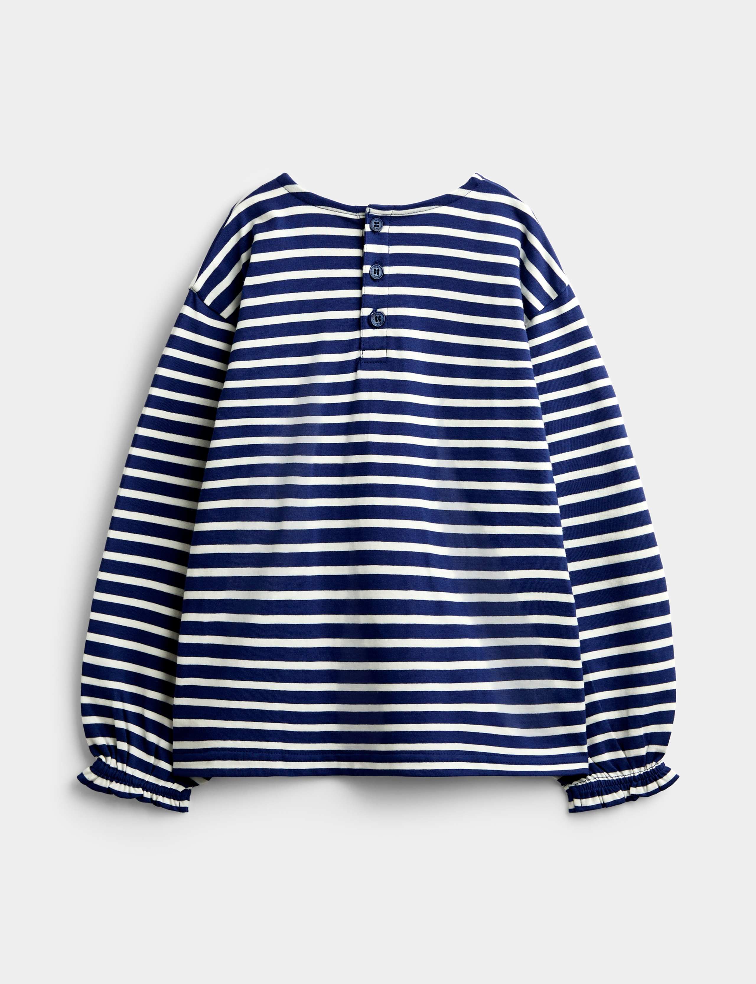 3 Pack Pure Cotton Ditsy And Stripe Tops (1-5 Yrs) 9 of 10