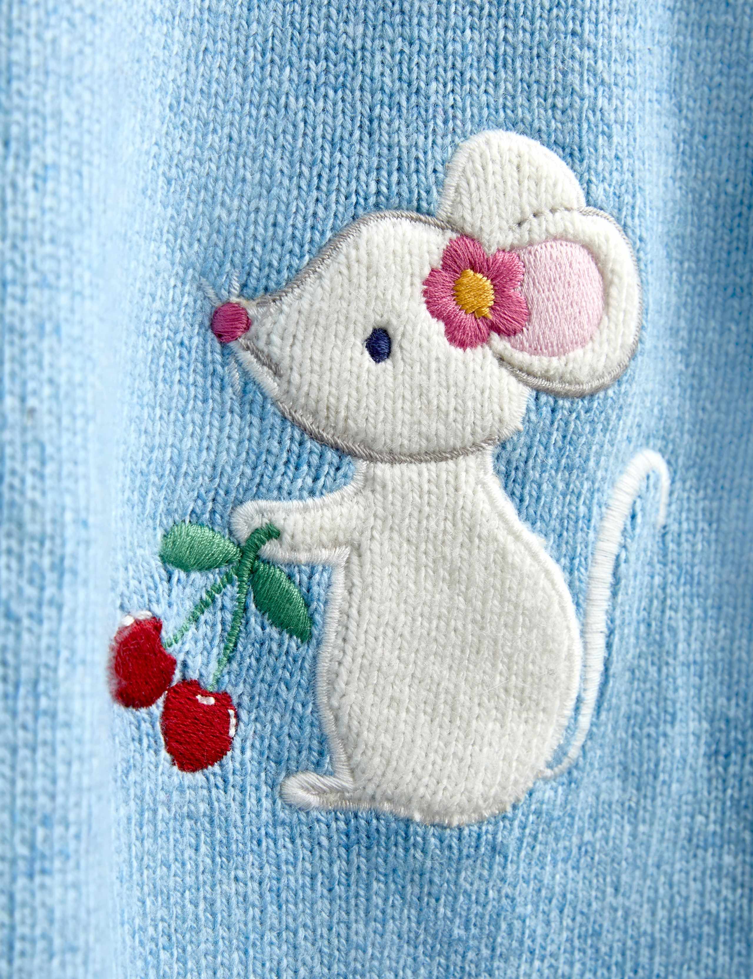 Mouse And Cherry Fair Isle Dress (1-5 Yrs) 4 of 4