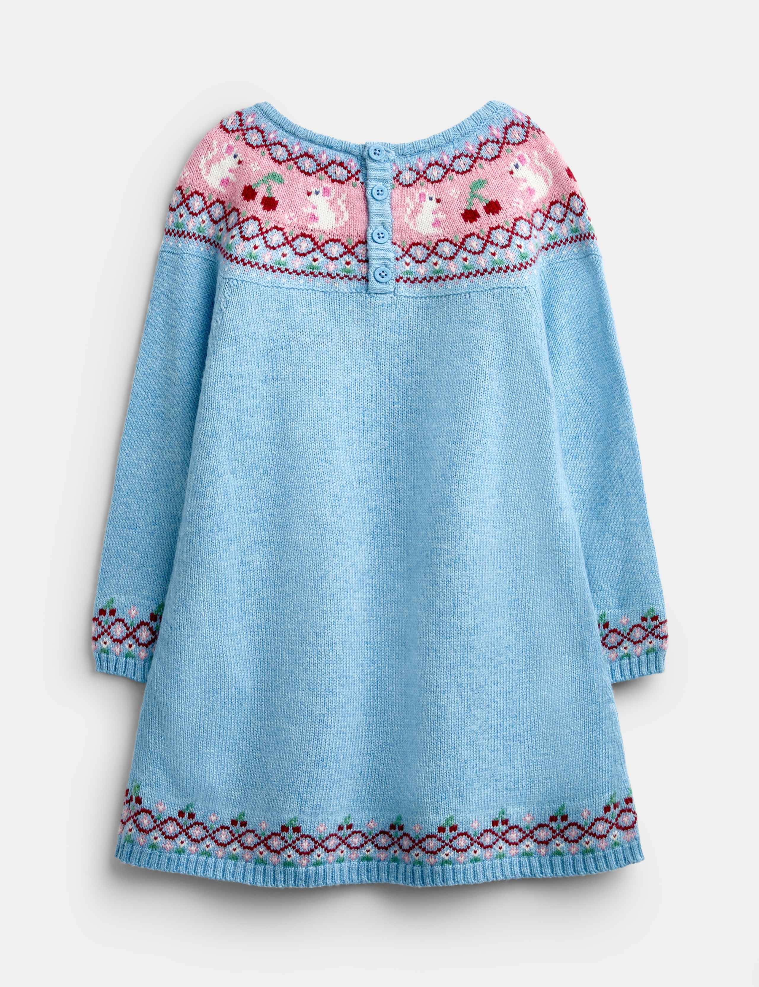 Mouse And Cherry Fair Isle Dress (1-5 Yrs) 2 of 4
