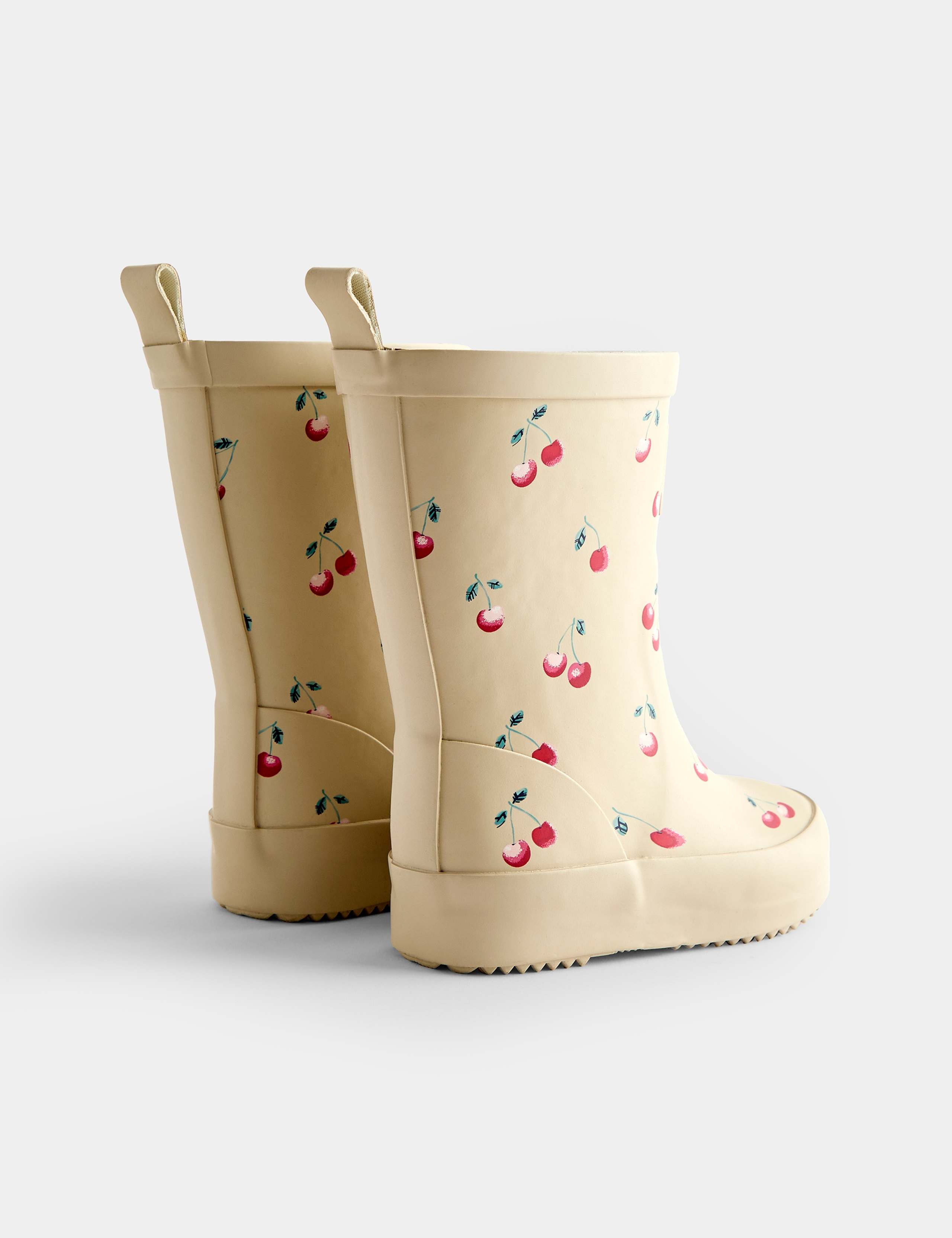 Cherry Print Lined Welly Boots 4 of 4