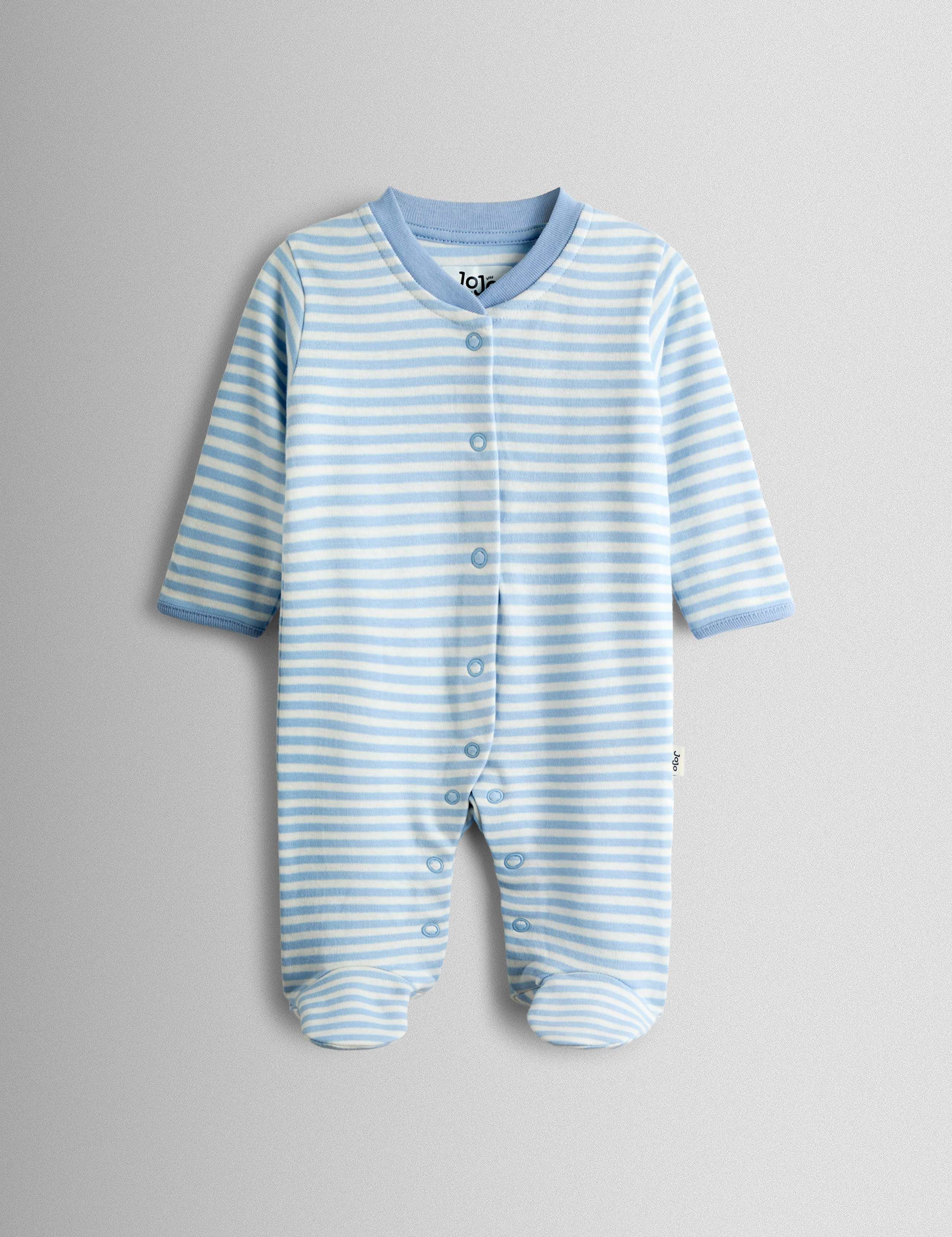 3 Pack Cotton Sleepsuits 3 of 10
