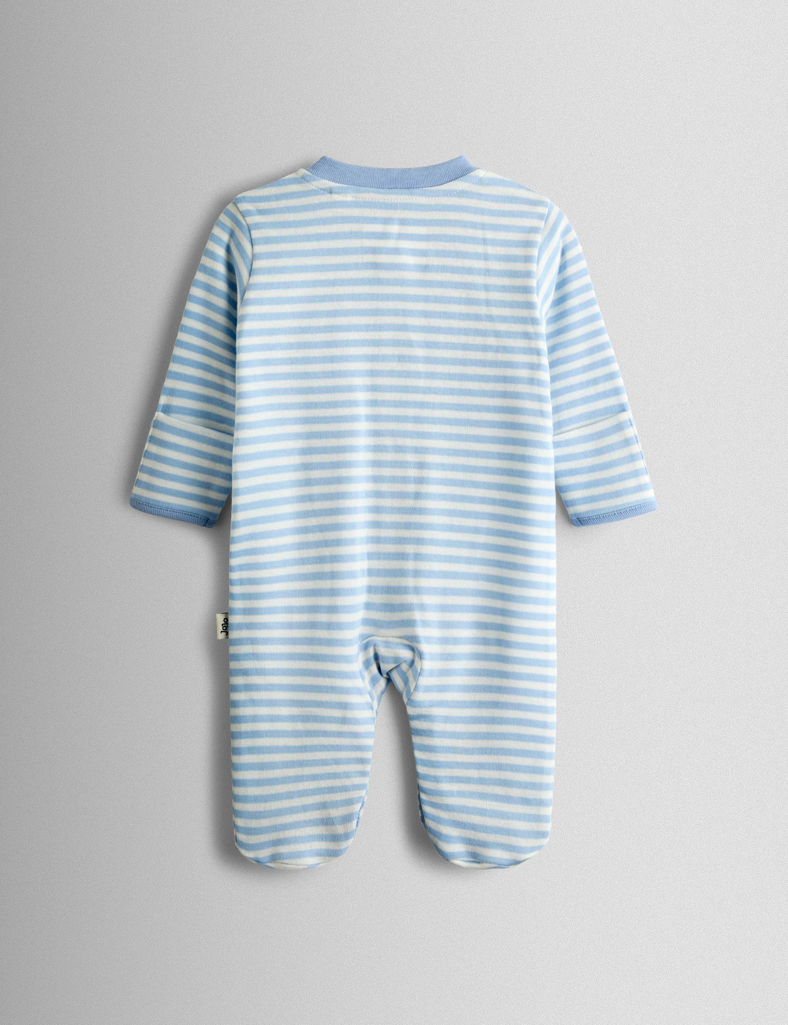 3 Pack Cotton Sleepsuits 6 of 10