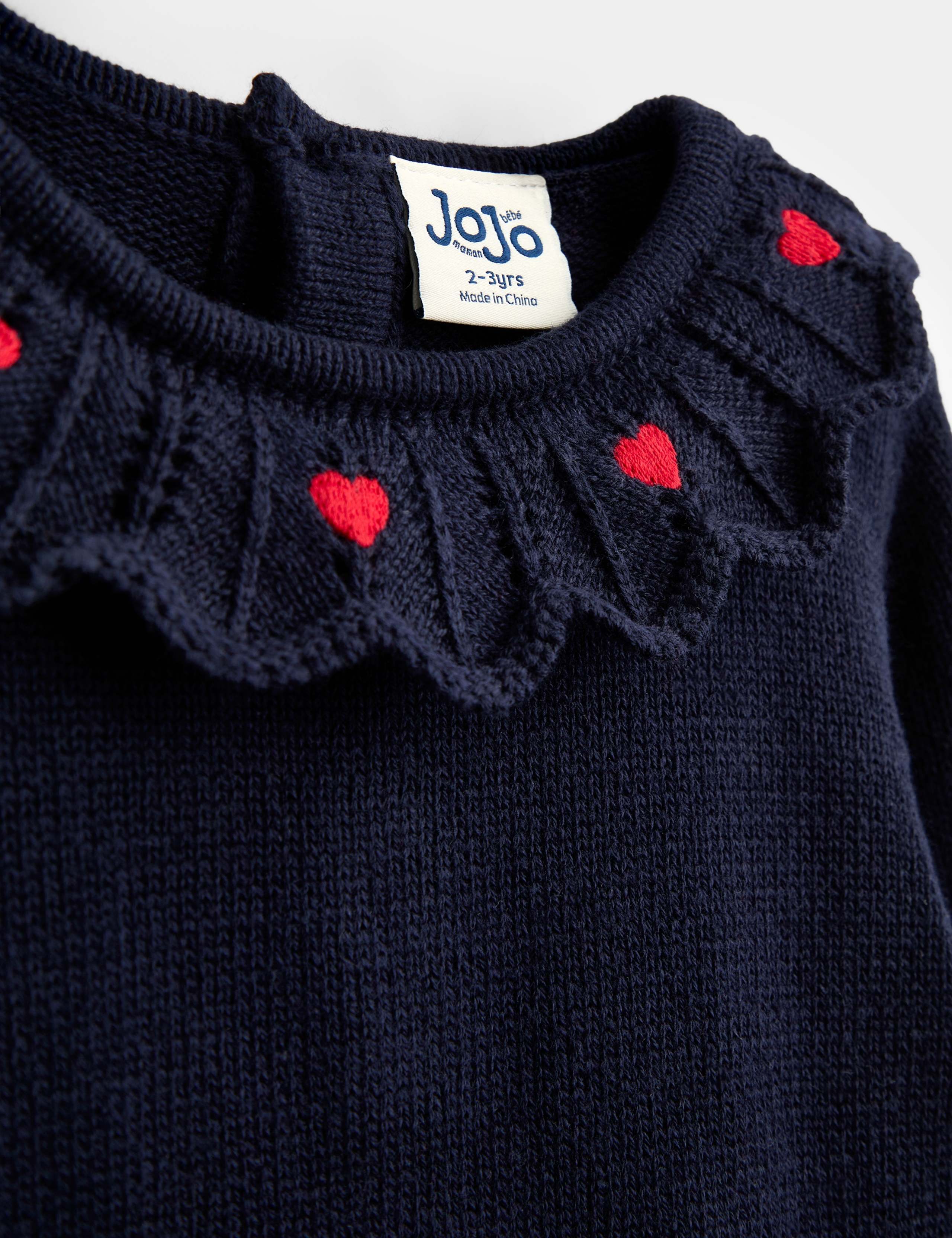 Gingham Heart Knitted Combo Dress 3 of 3