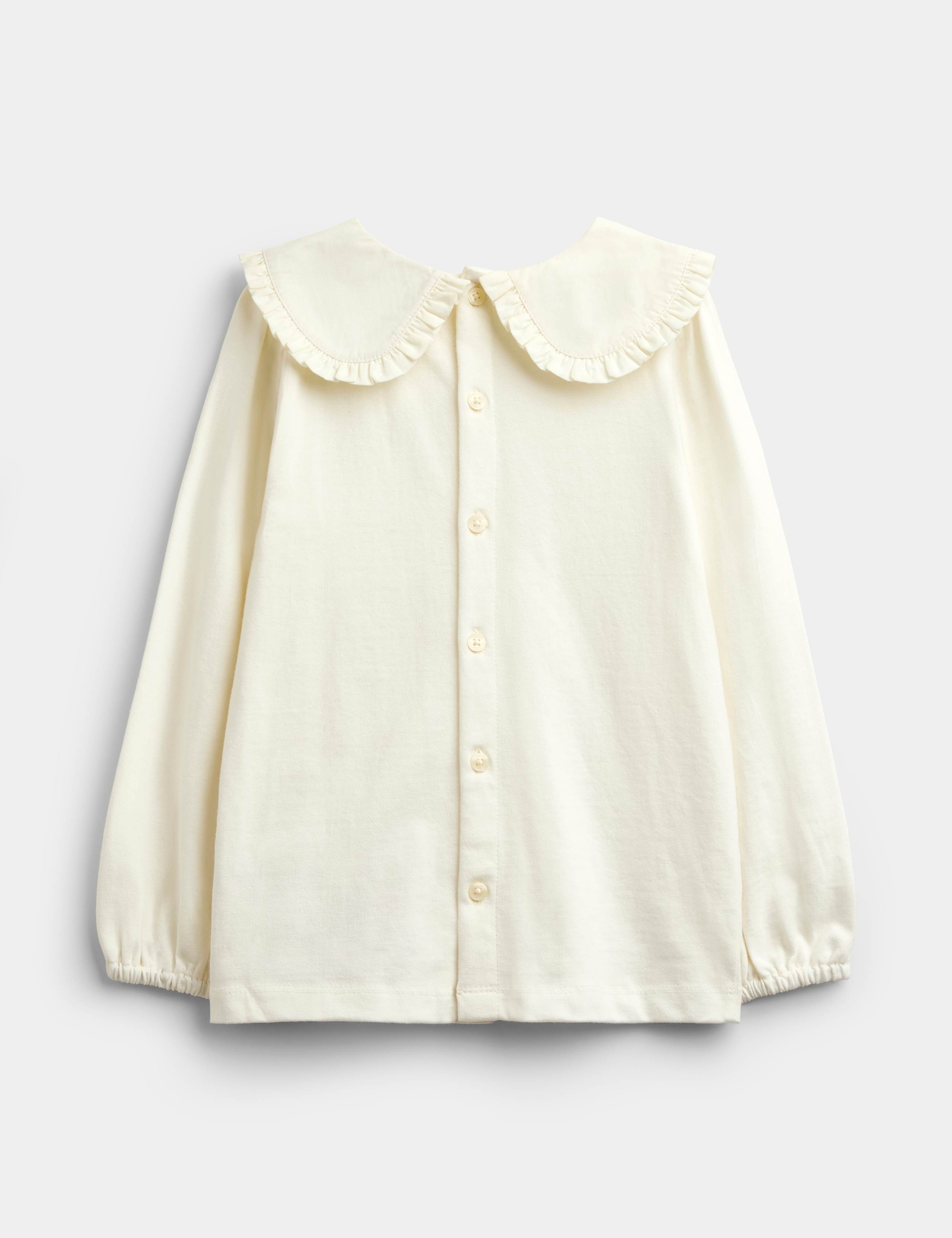 Embroidered Pinafore And Blouse Set 5 of 7
