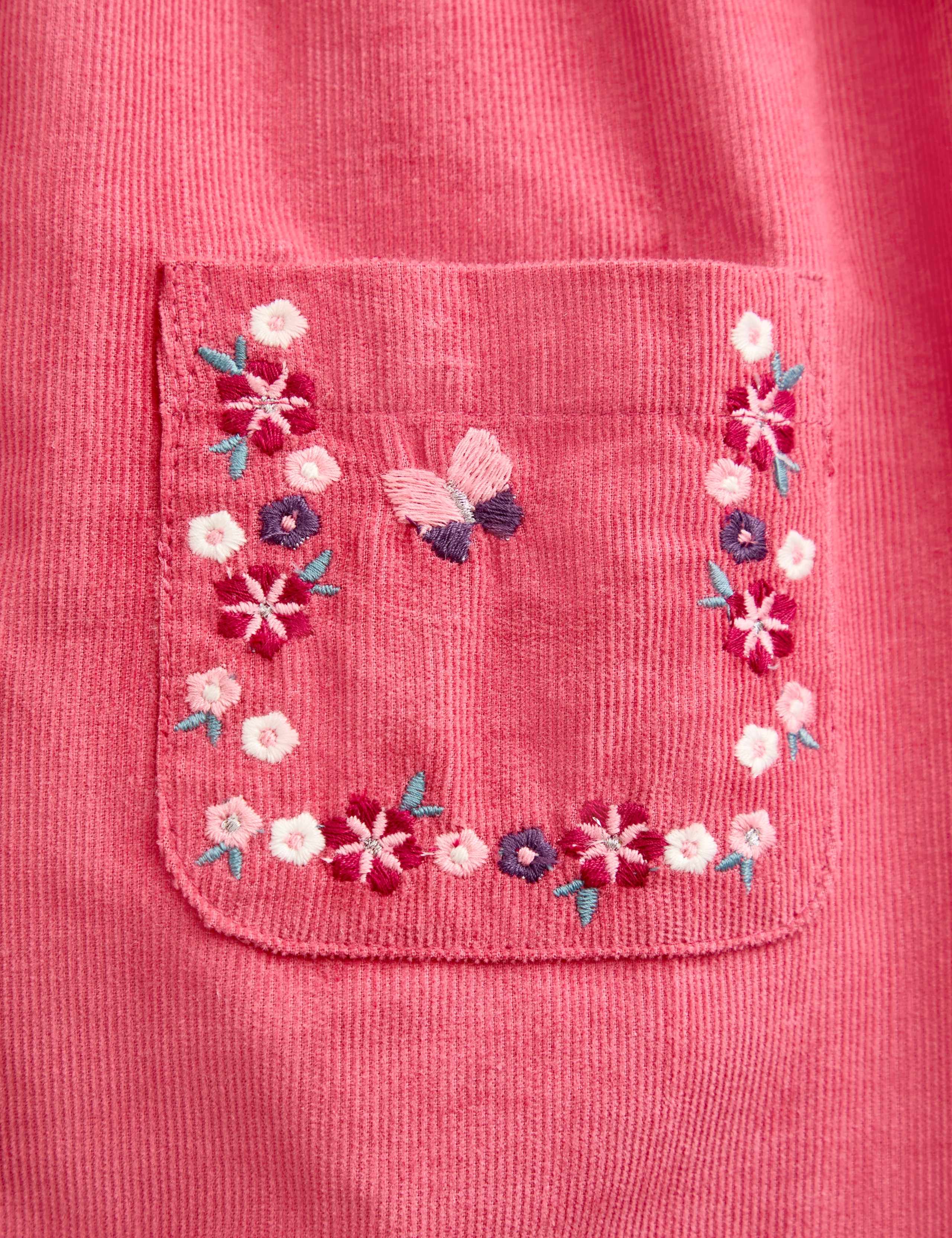 Embroidered Pinafore And Blouse Set 7 of 7