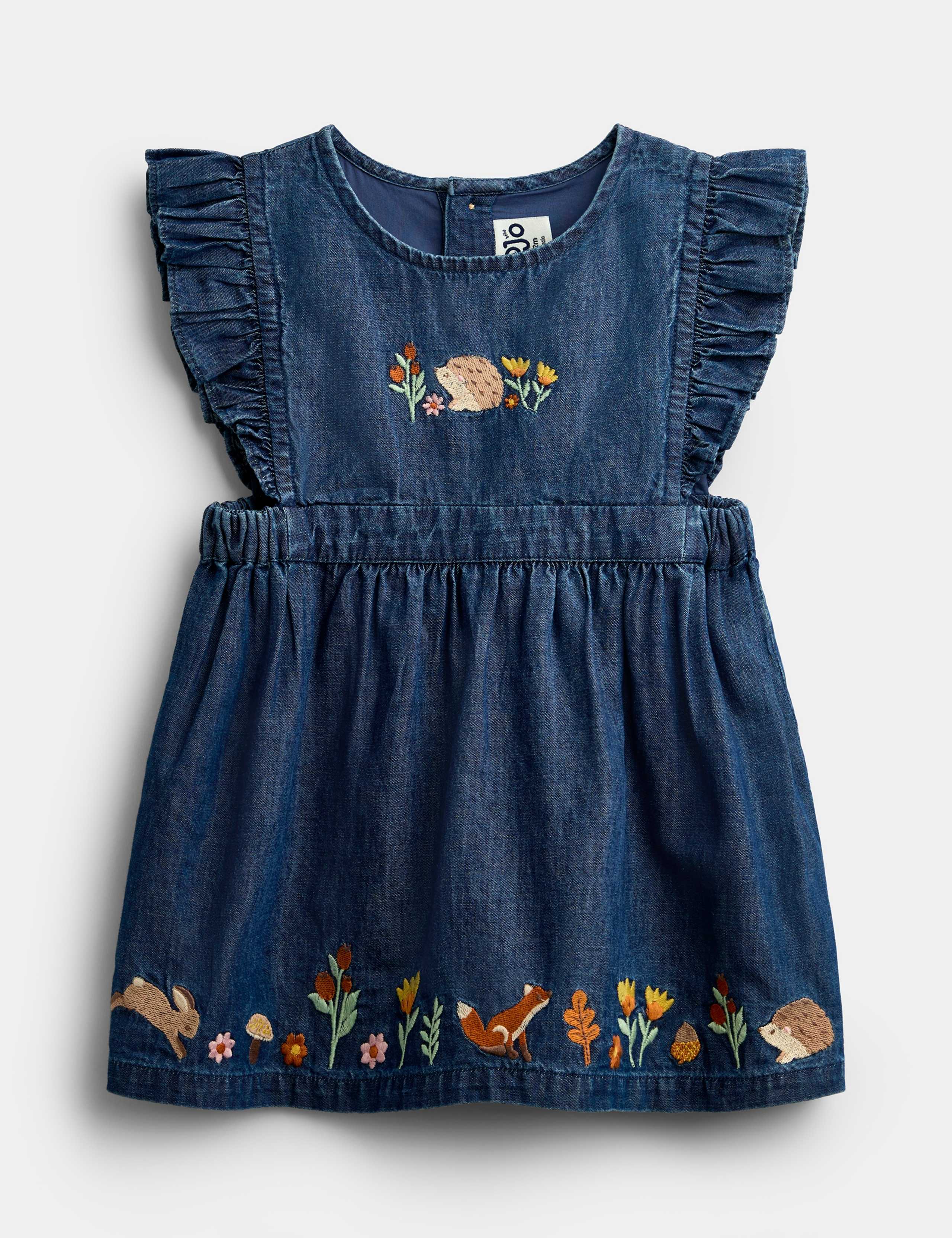 2 Piece Pure Cotton Embroidered Dress Set 2 of 8
