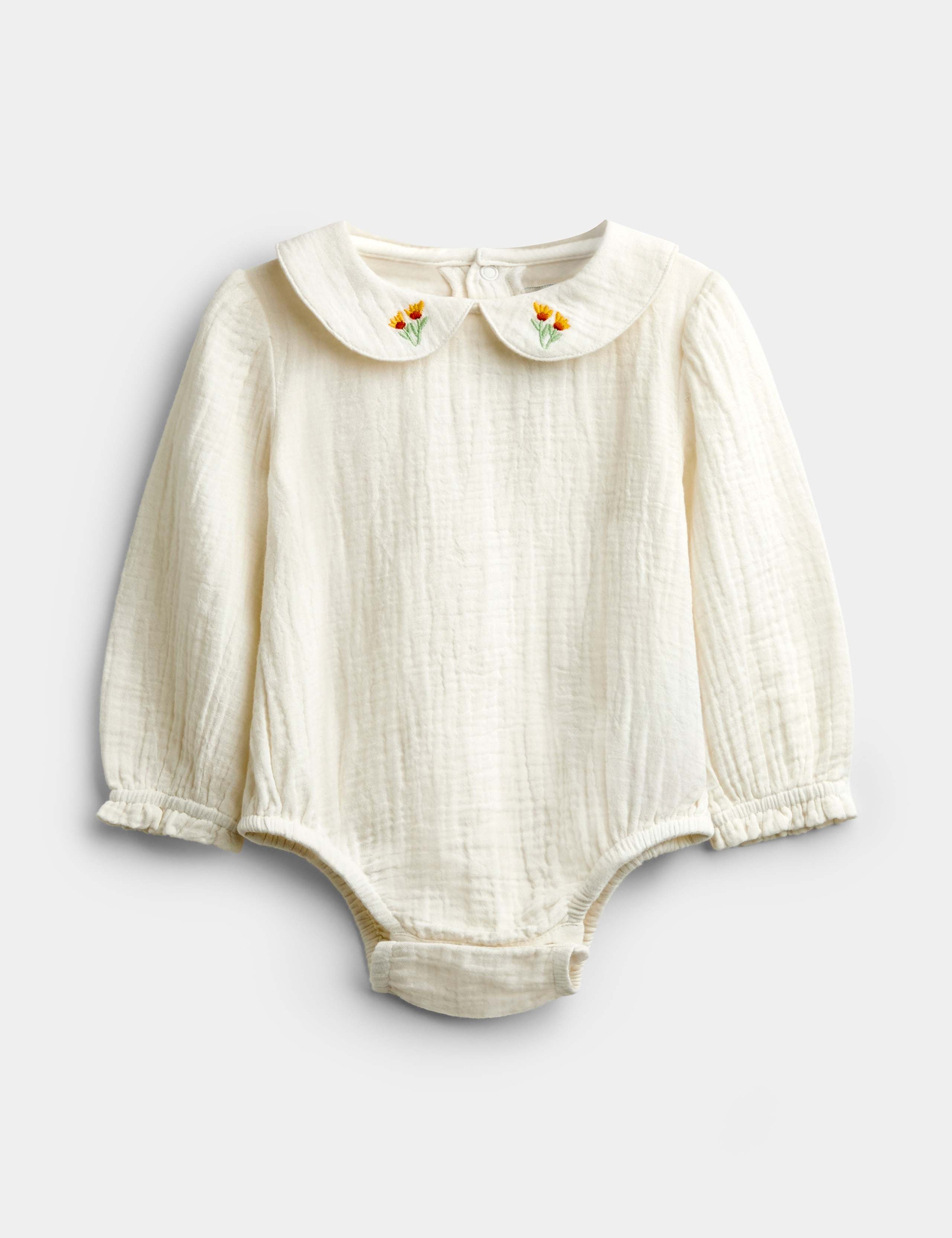 2 Piece Pure Cotton Embroidered Dress Set 4 of 8