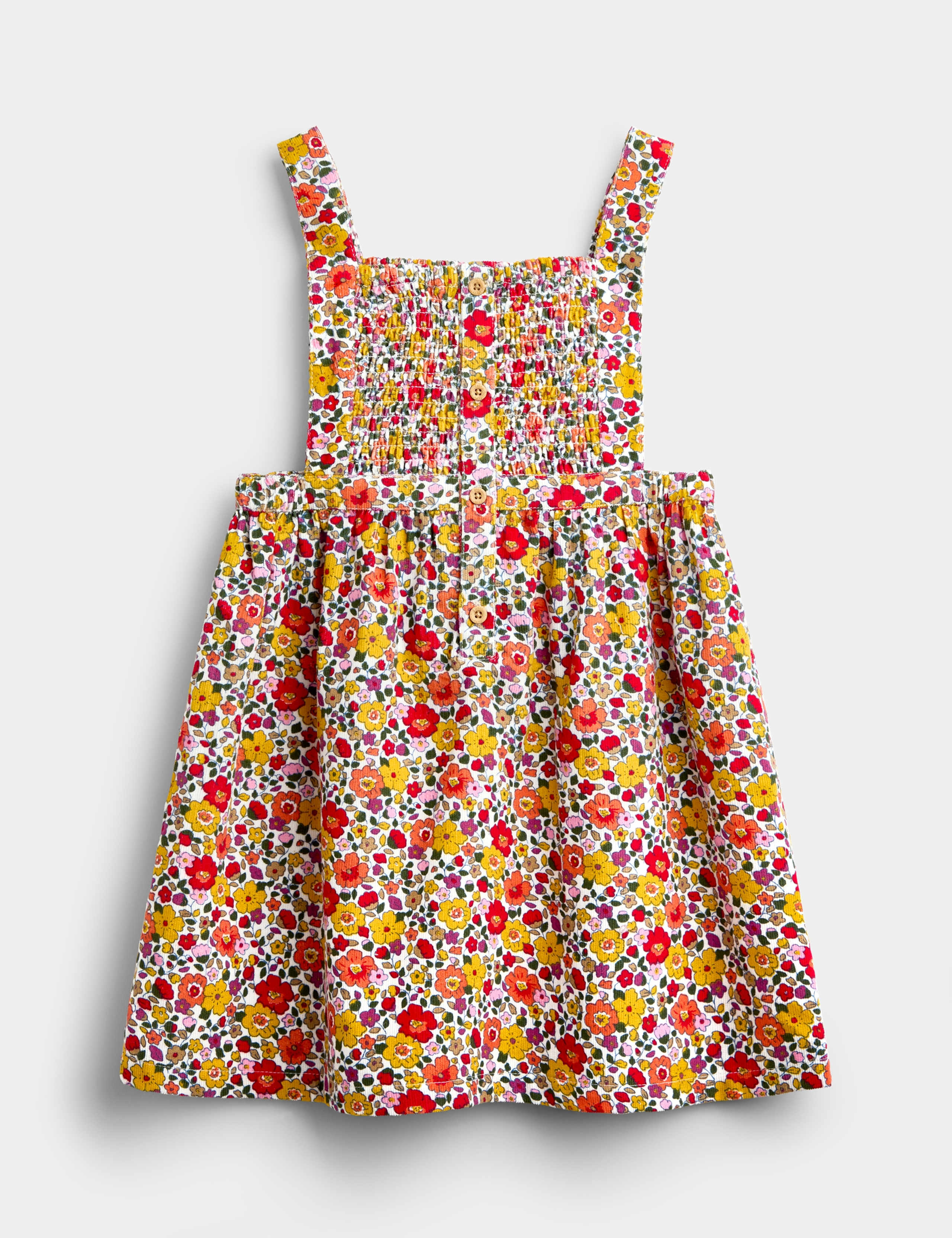 2pc Pure Cotton Floral Pinafore 4 of 6