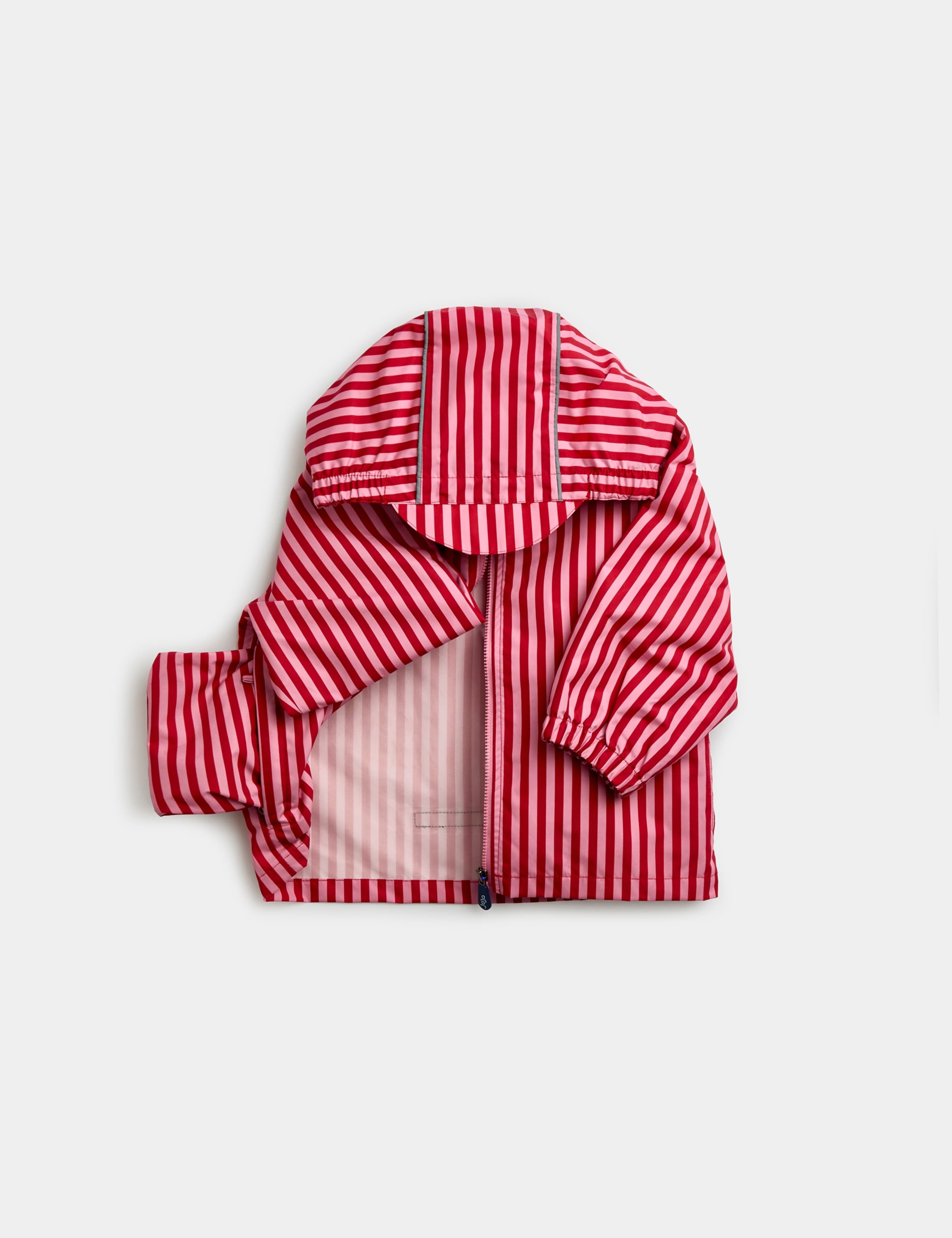 Striped Waterproof Hooded Packaway Jacket (1-6 Yrs) 3 of 9