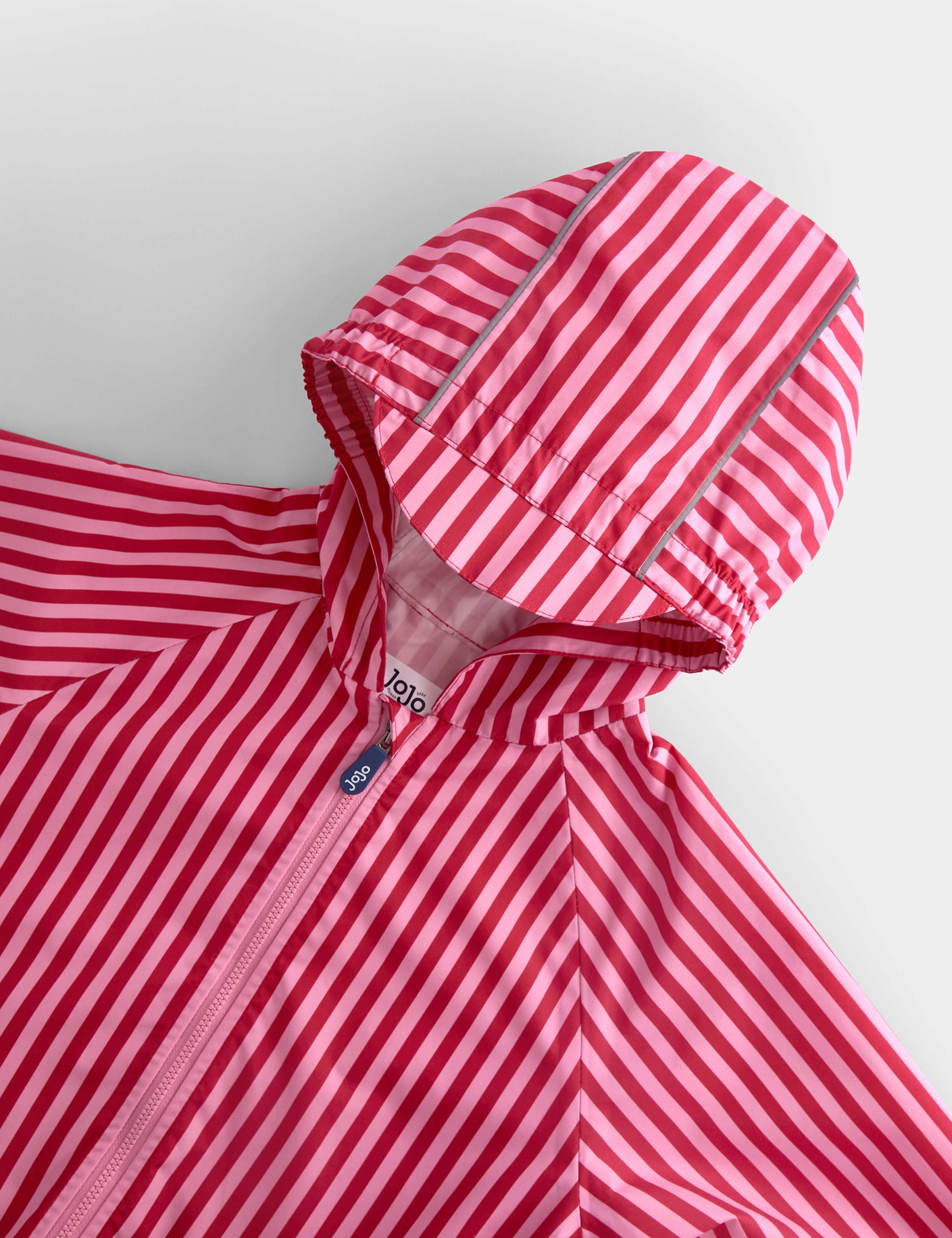 Striped Waterproof Hooded Packaway Jacket (1-6 Yrs) 5 of 9