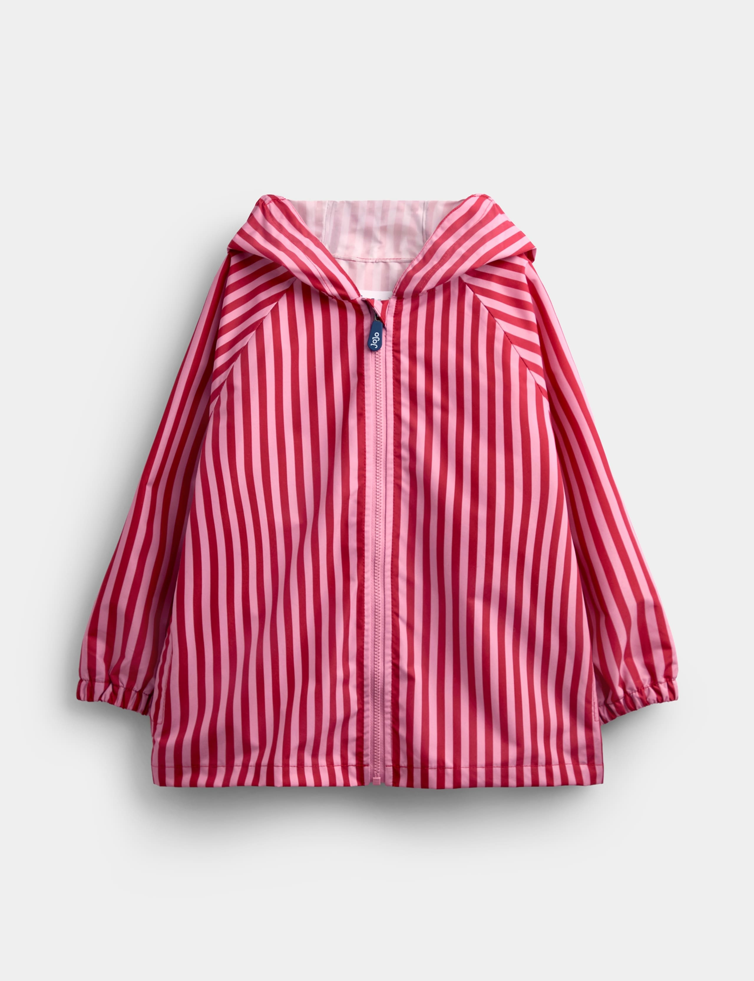 Striped Waterproof Hooded Packaway Jacket (1-6 Yrs) 2 of 9