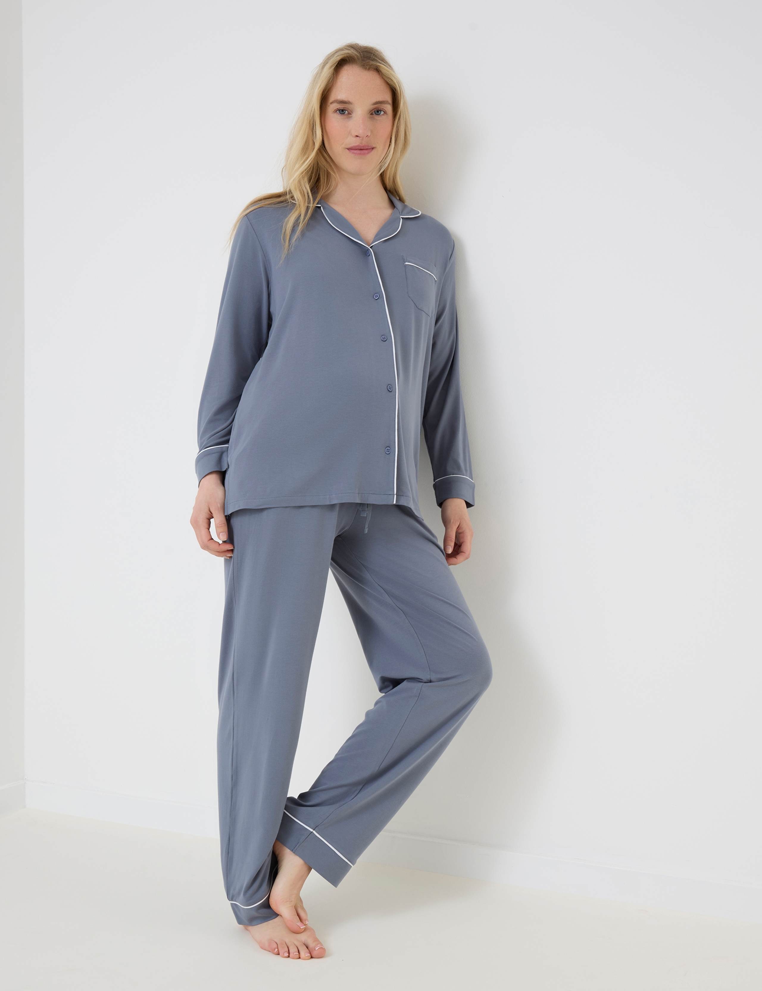 Revere Collar Jersey Pyjama Set 5 of 6