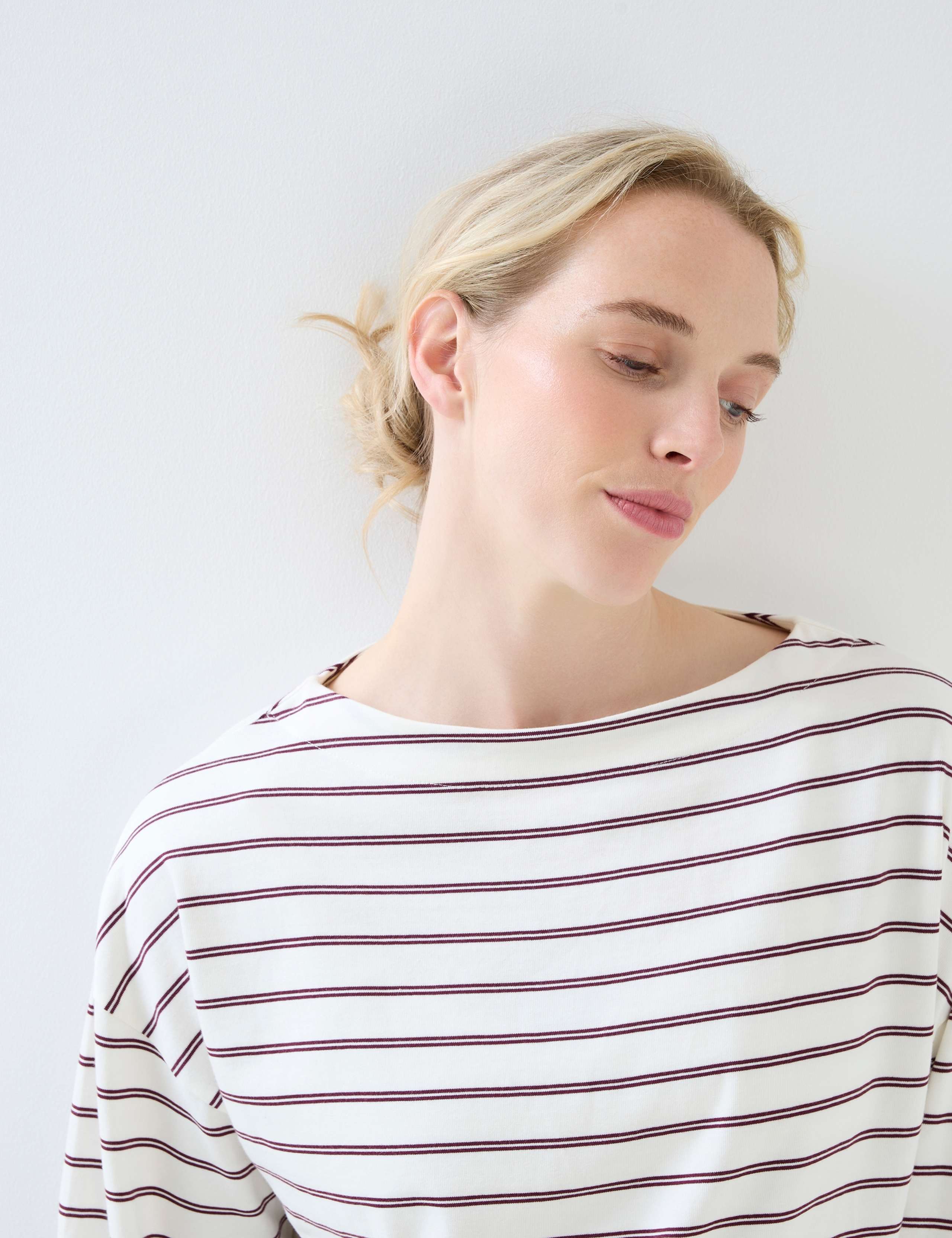 Pure Cotton Striped Oversized T-Shirt 5 of 5