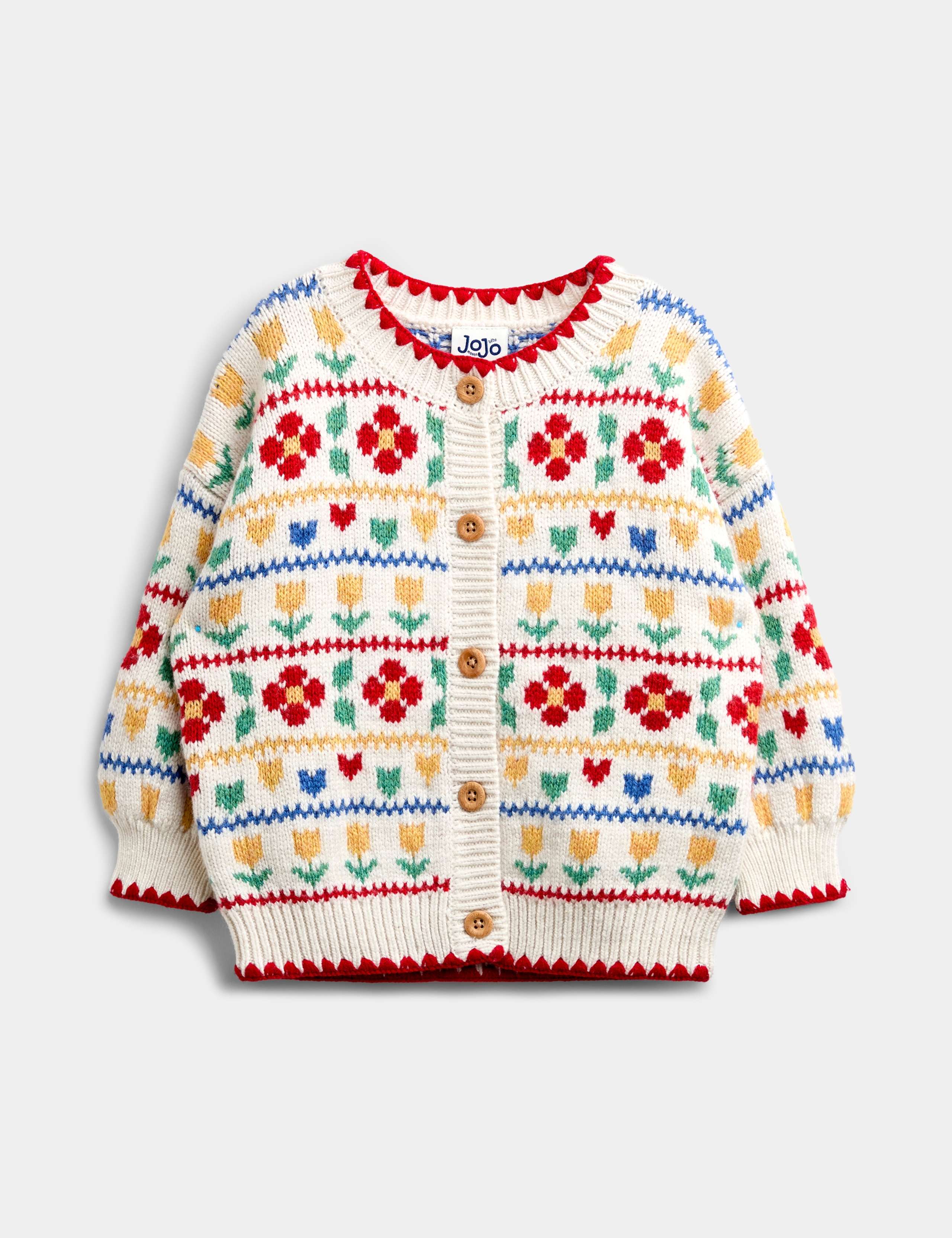Floral Heart Print Oversized Cardigan 5 of 8