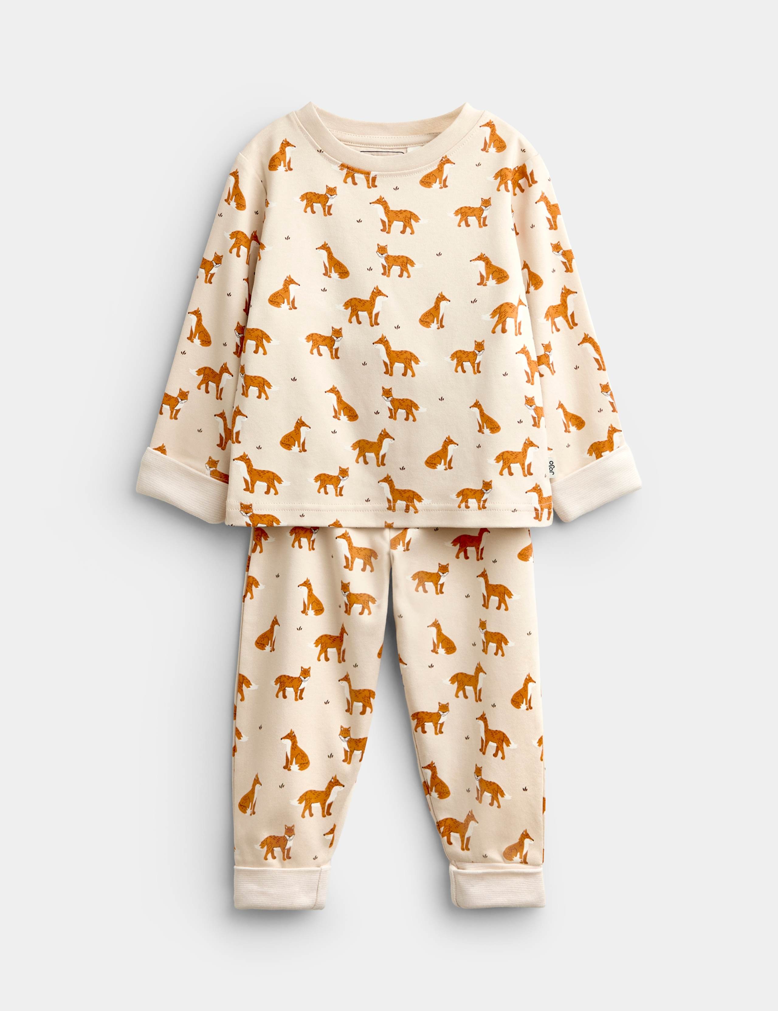 Pure Cotton Animal Pyjama Set 1 of 6