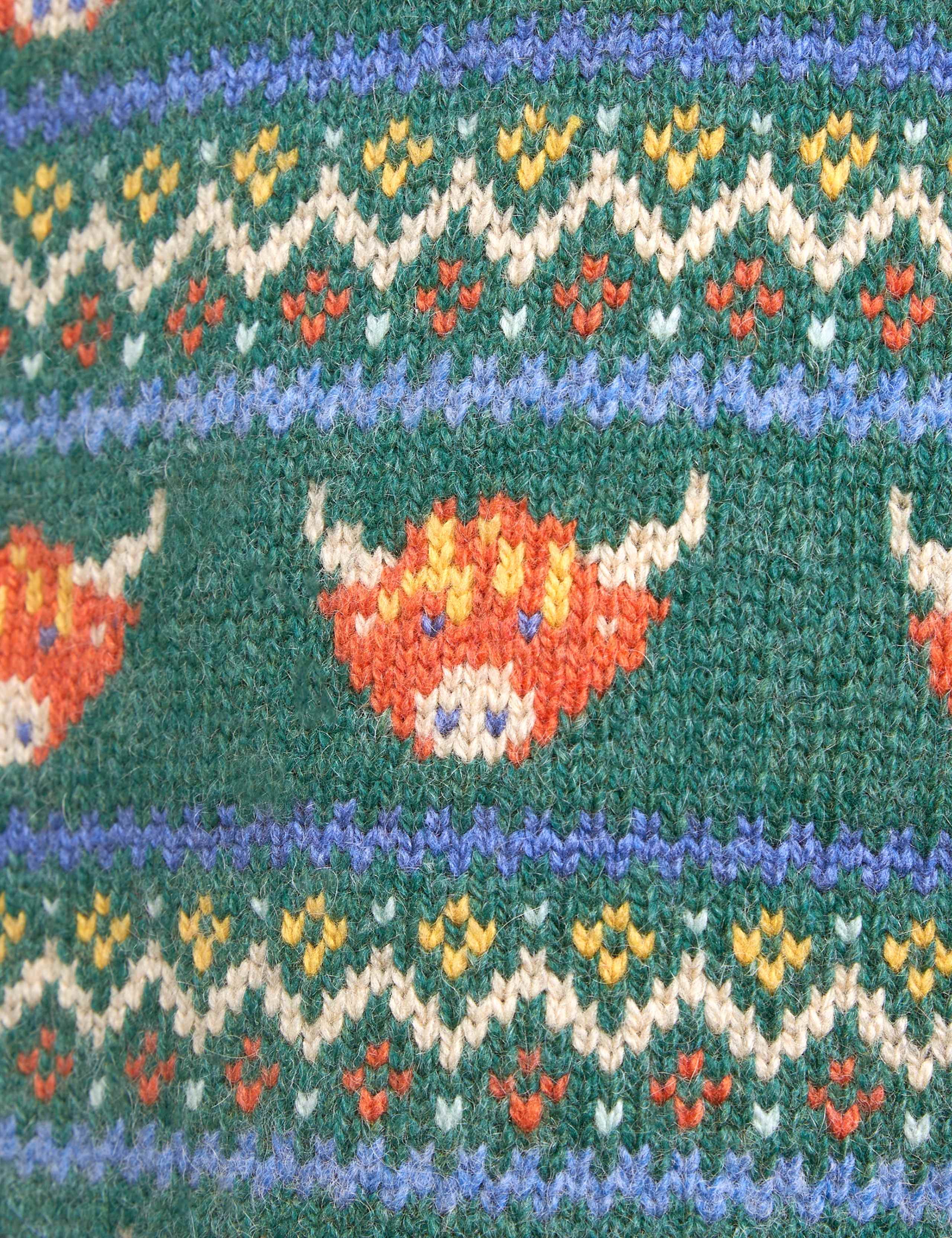 Fair Isle Knitted V Neck Tank Top 3 of 4