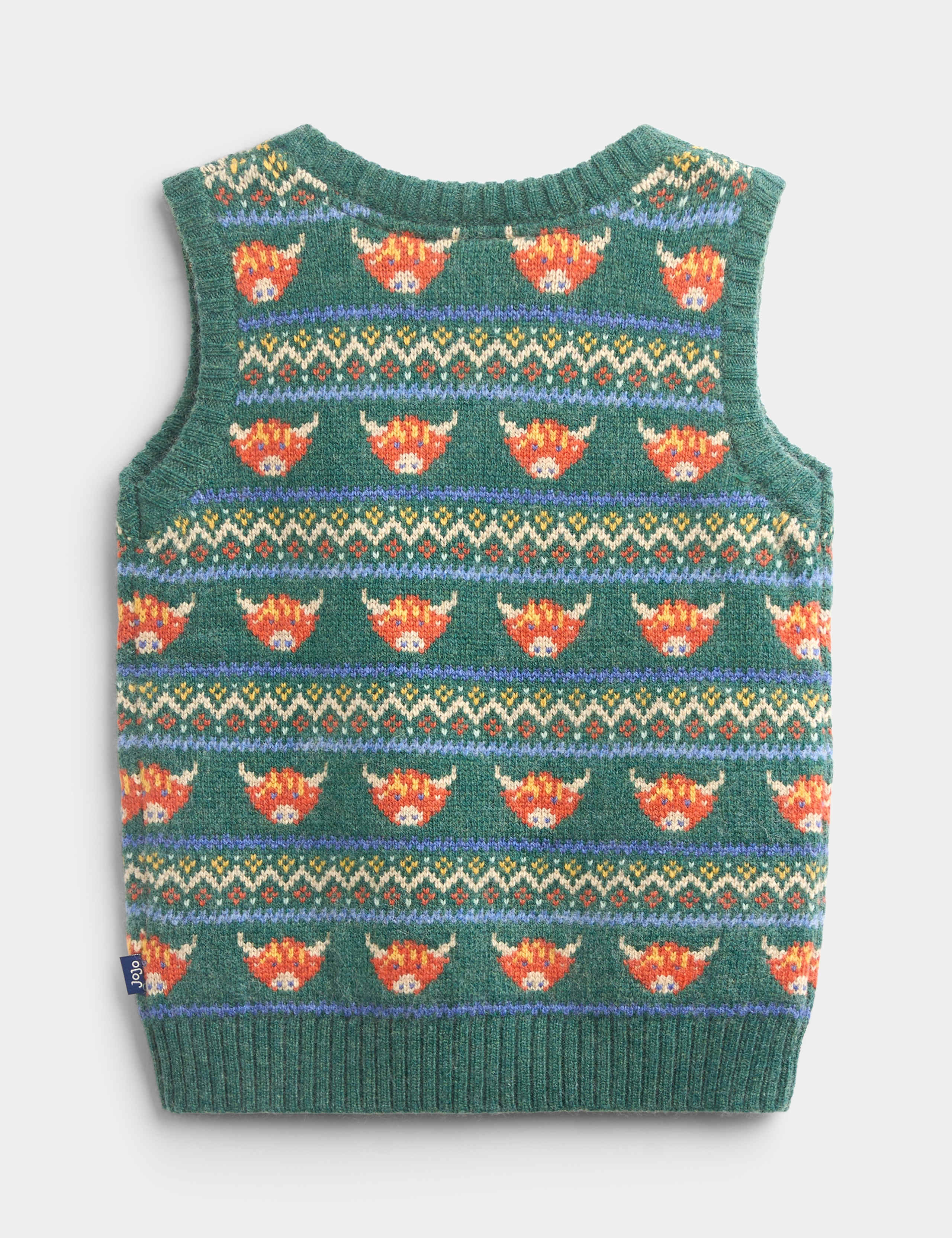 Fair Isle Knitted V Neck Tank Top 4 of 4
