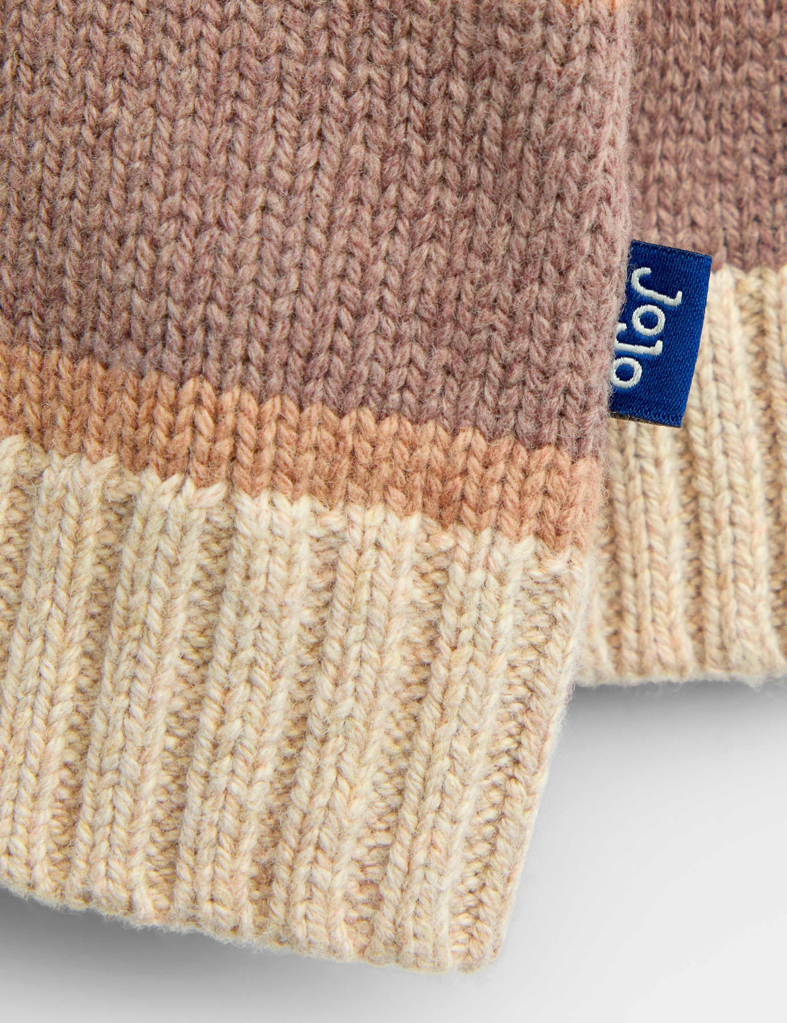 Striped Half Zip Knitted Jumper 4 of 4