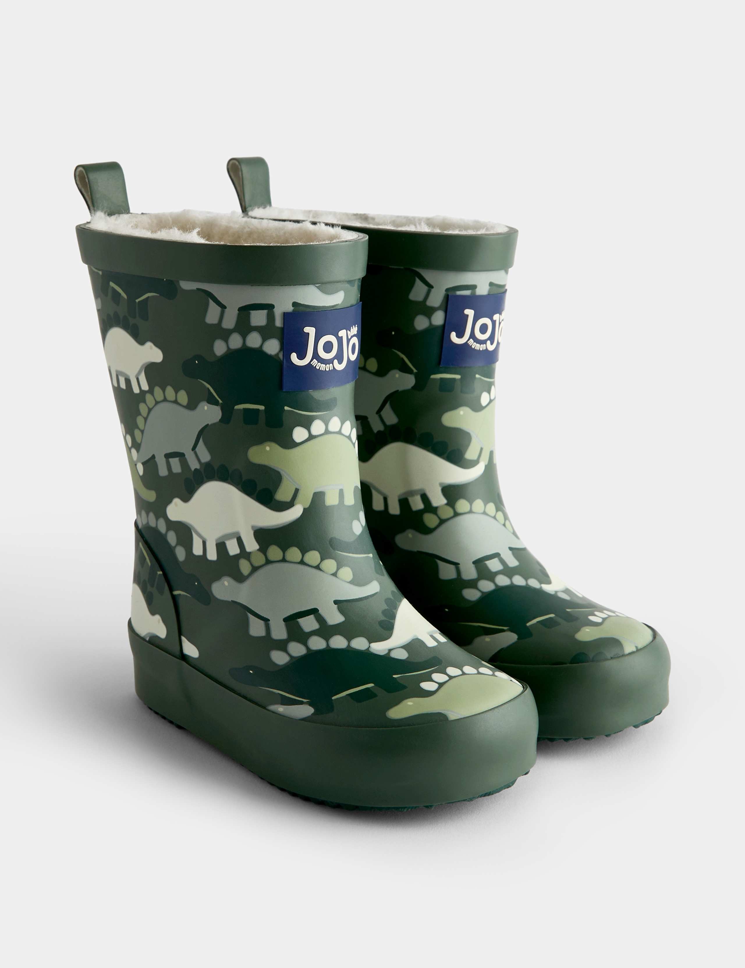 Kids Dinosaur Fleece Lined Wellies 1 of 4
