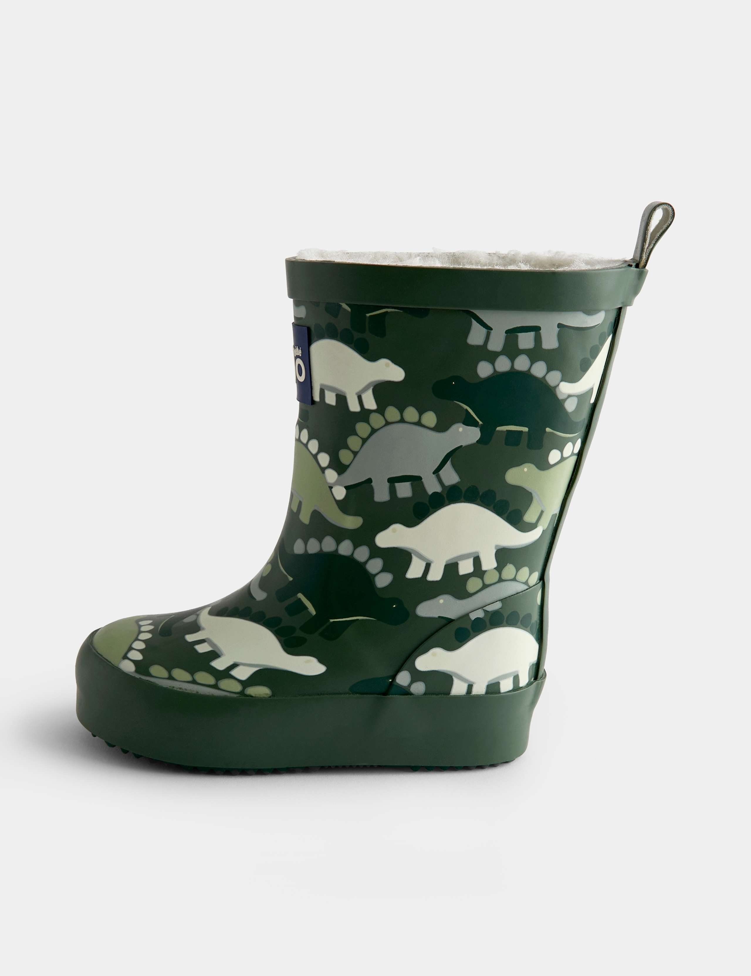 Kids Dinosaur Fleece Lined Wellies 3 of 4