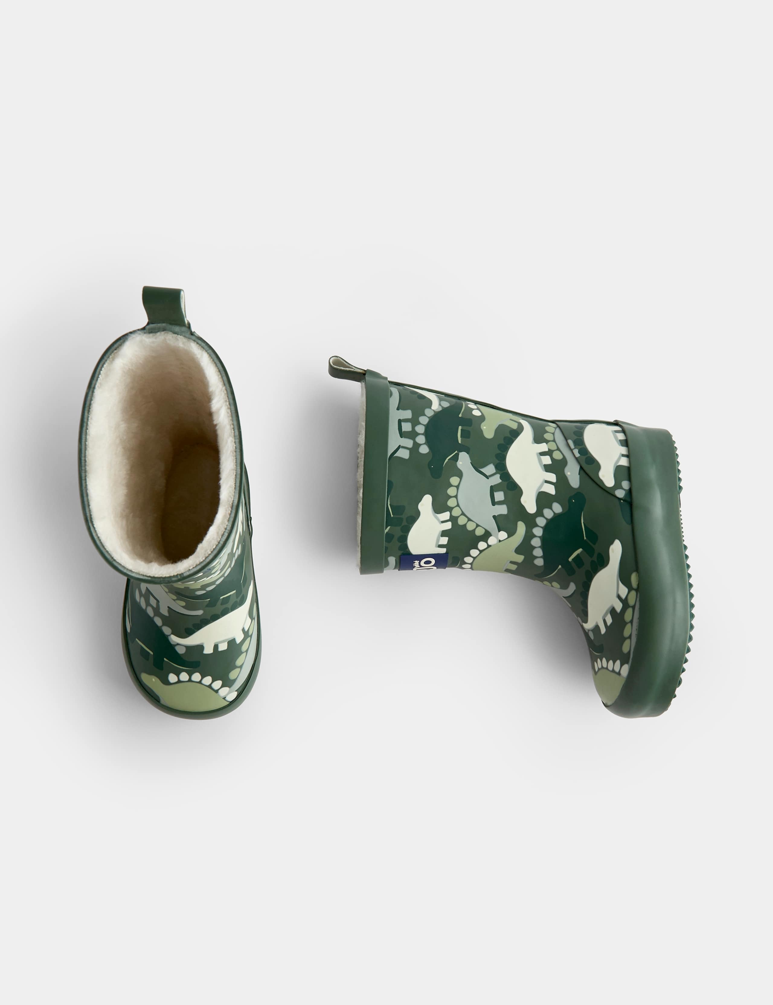 Kids Dinosaur Fleece Lined Wellies 4 of 4
