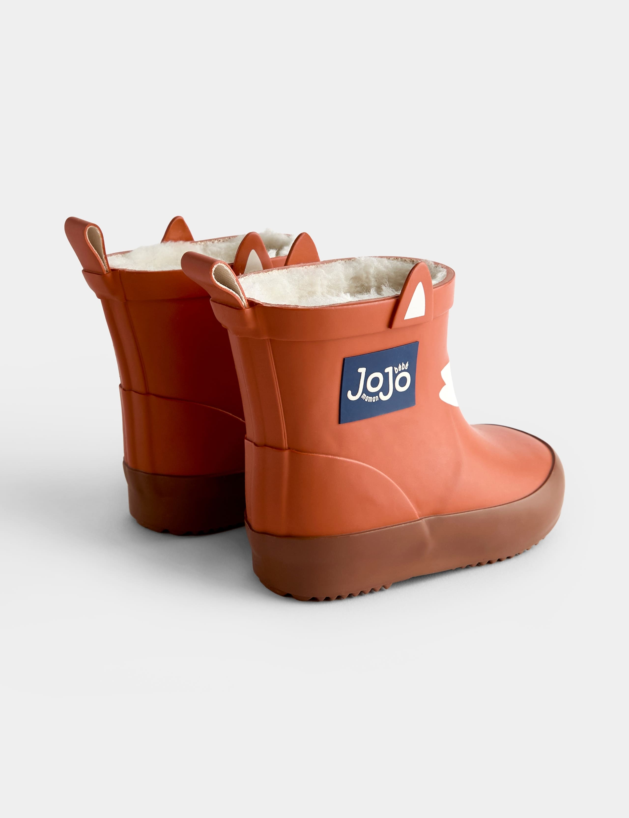 Kids Waterproof Fleece Lined Fox Wellies 4 of 5