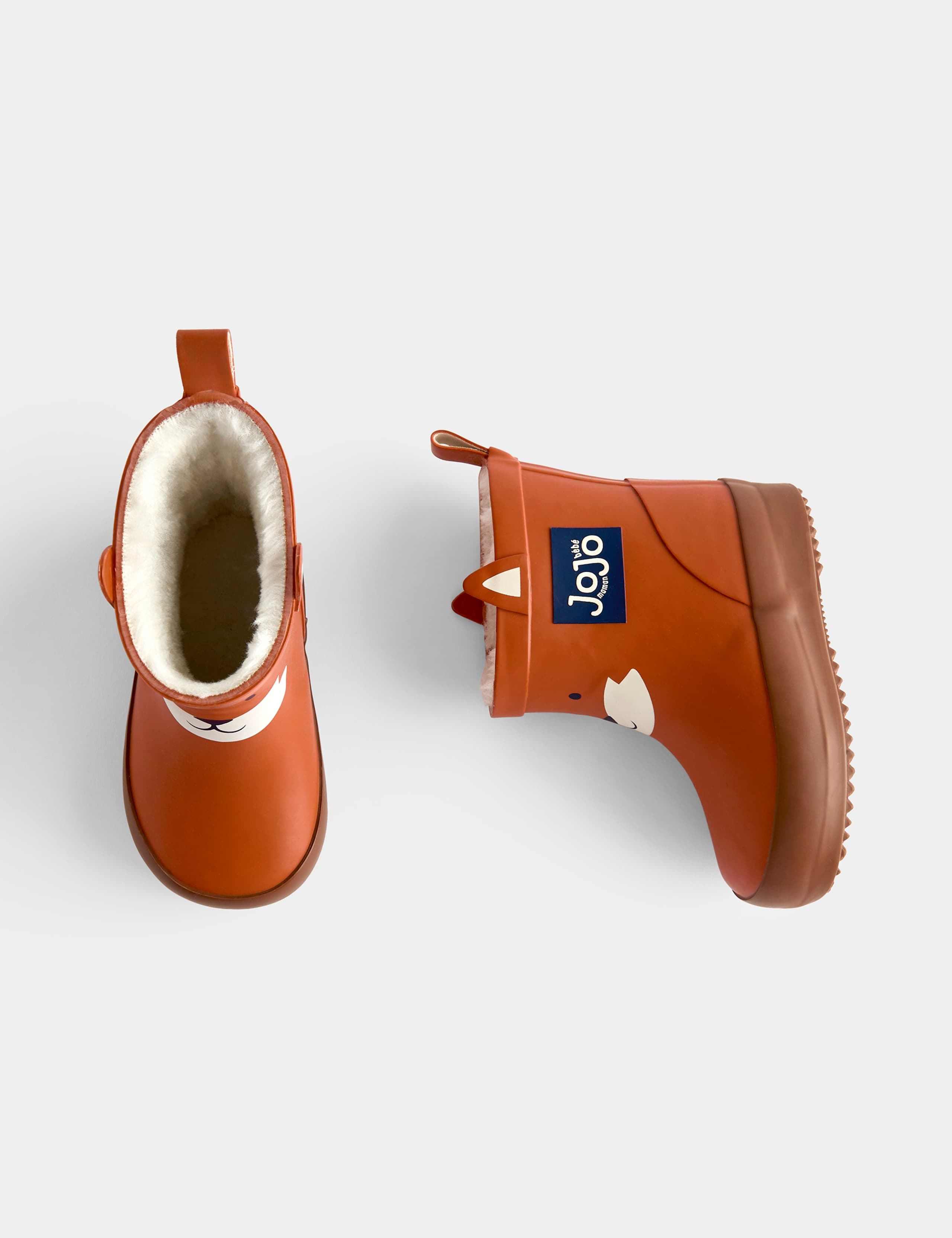 Kids Waterproof Fleece Lined Fox Wellies 2 of 5
