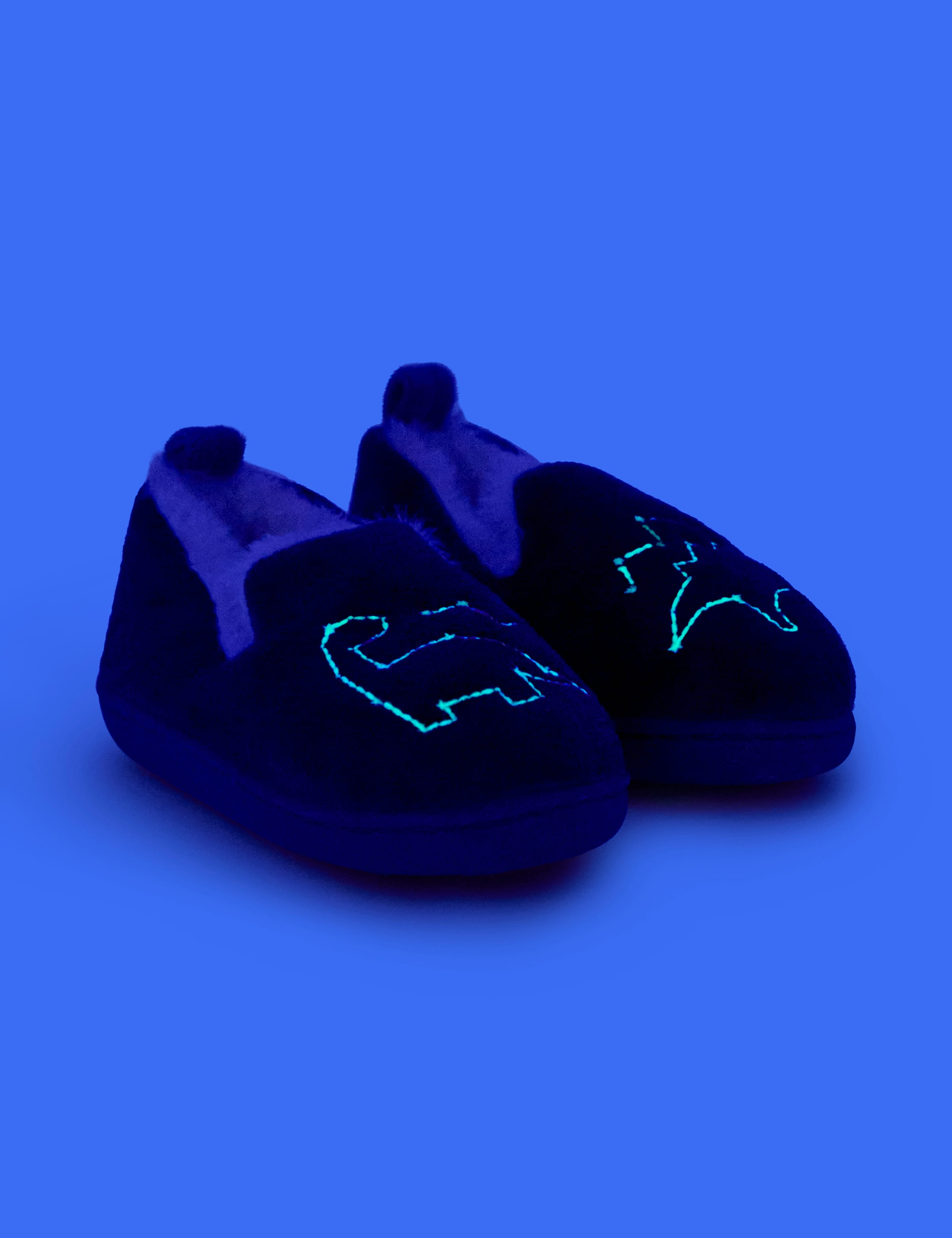 Kids Glow In The Dark Dinosaur Slippers 2 of 5