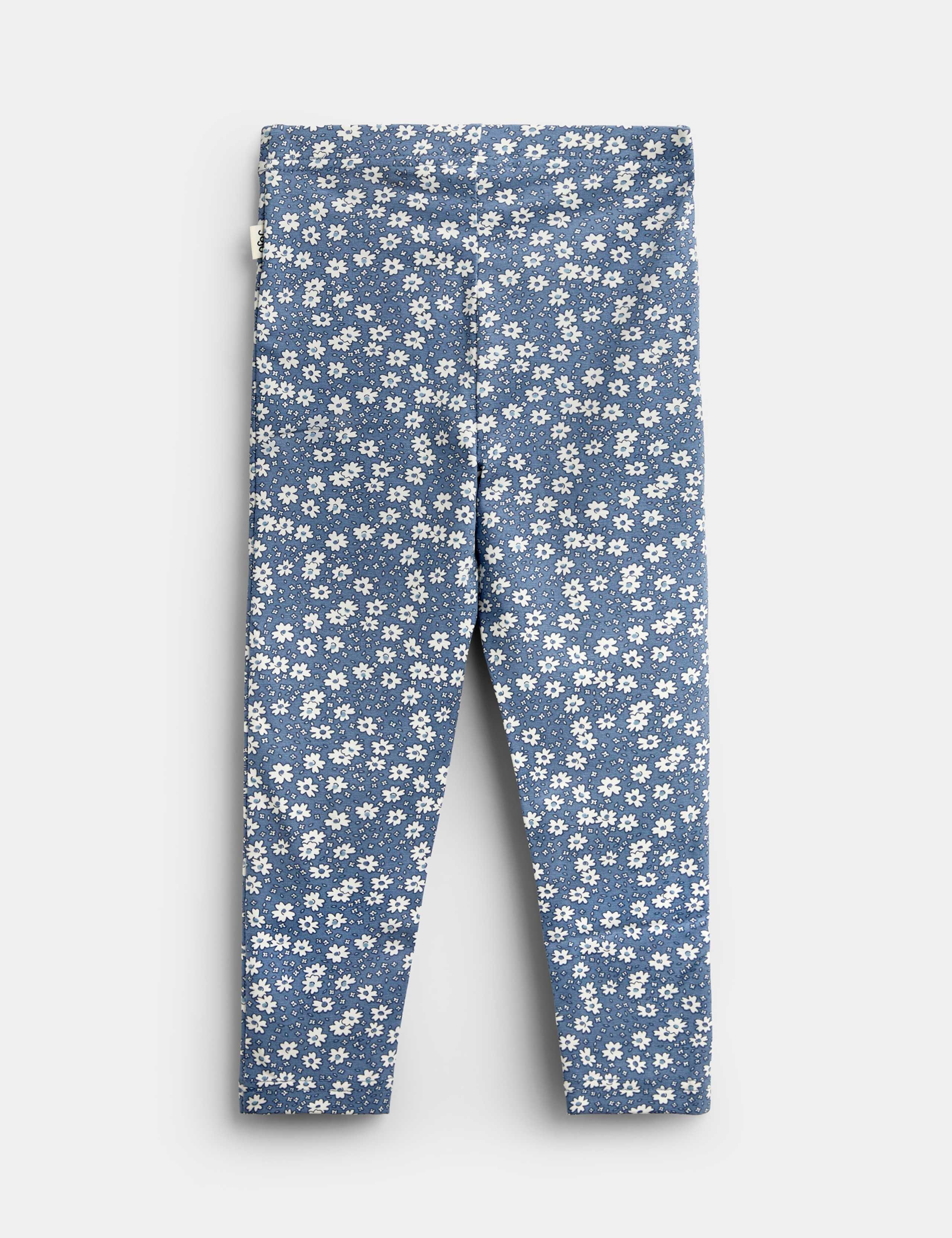 2pk Cotton Rich Floral Leggings 4 of 7