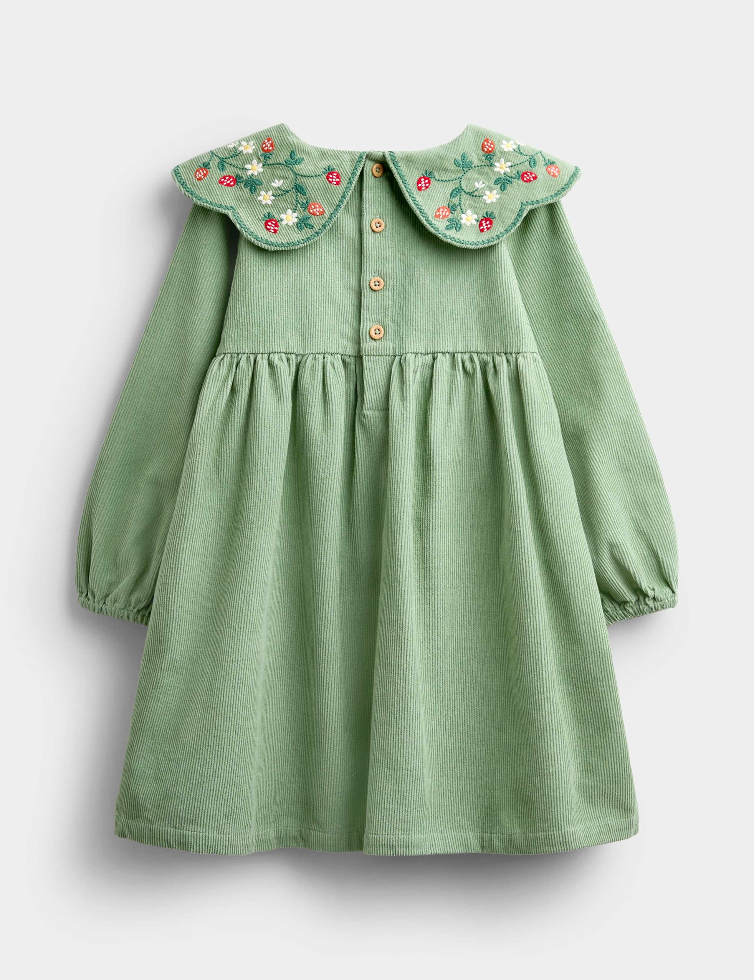 Pure Cotton Strawberry Embroidered Dress 2 of 4
