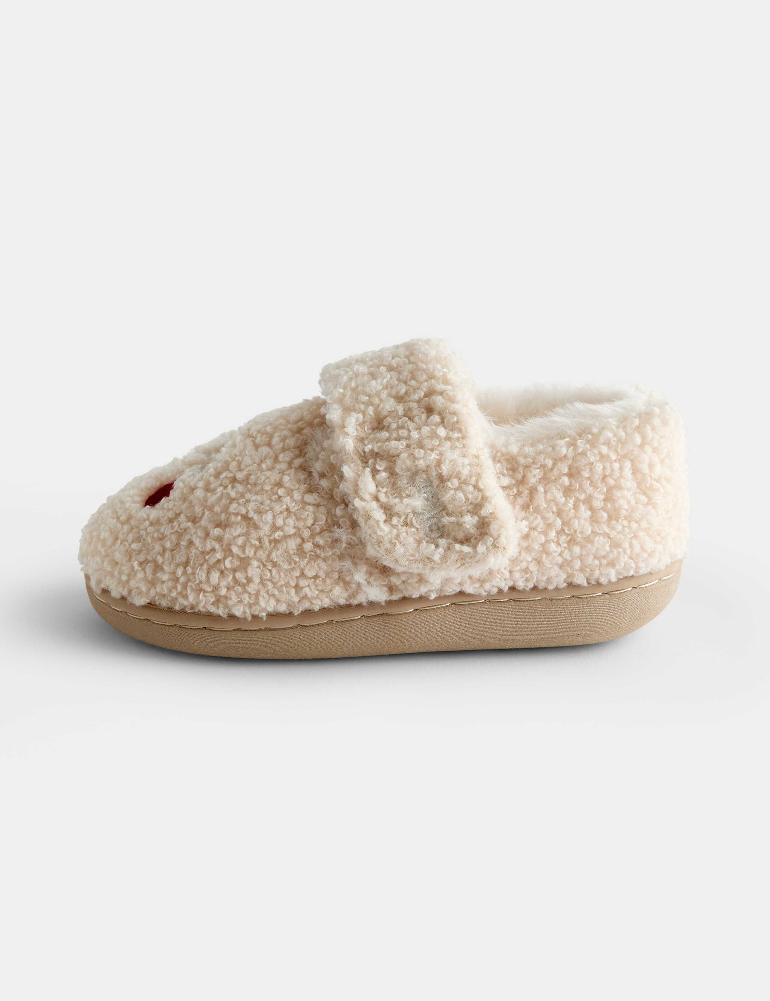 Kids Cherry Borg Lined Slippers 3 of 4