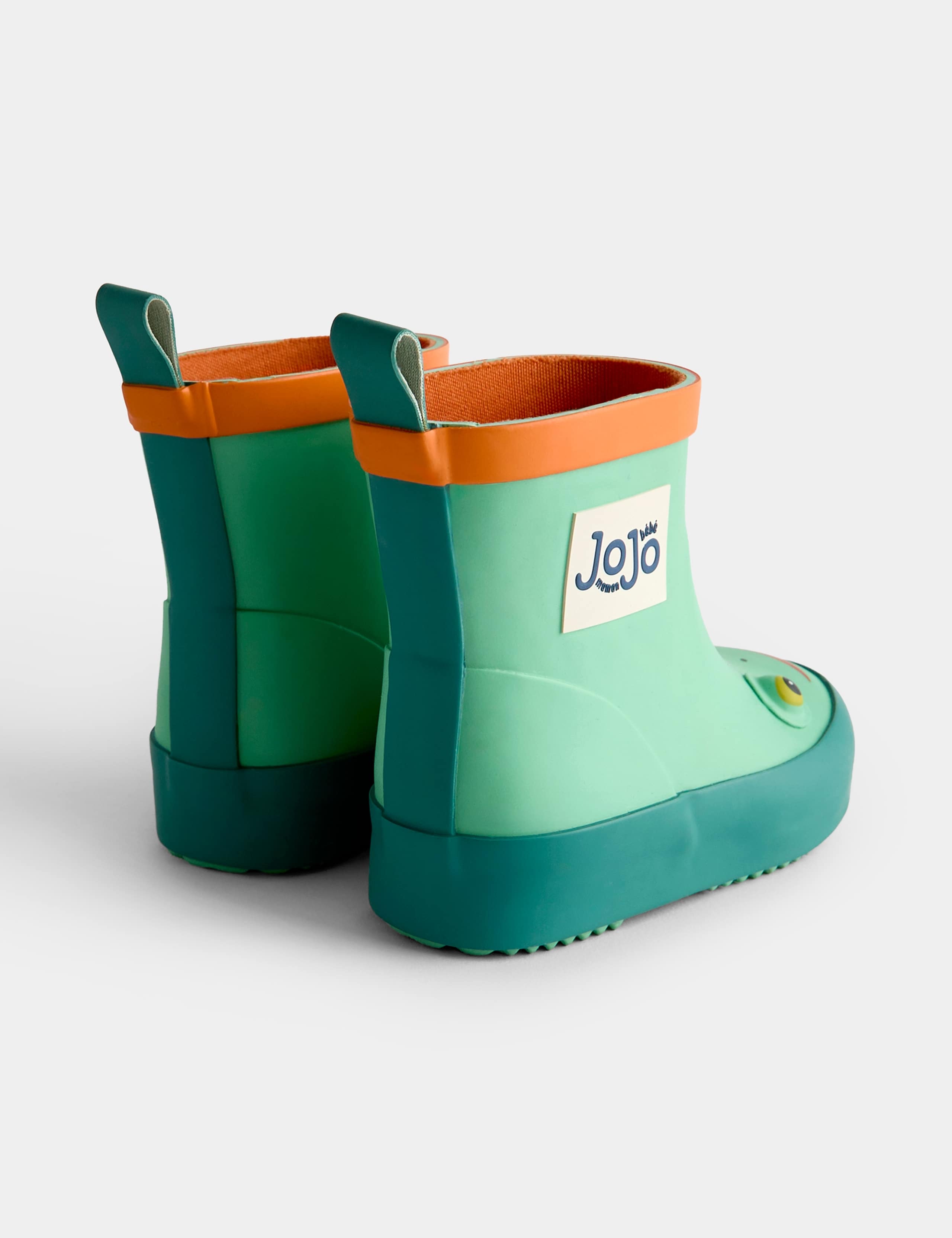 Kids Waterproof Frog Wellies with Grippy Sole 2 of 4