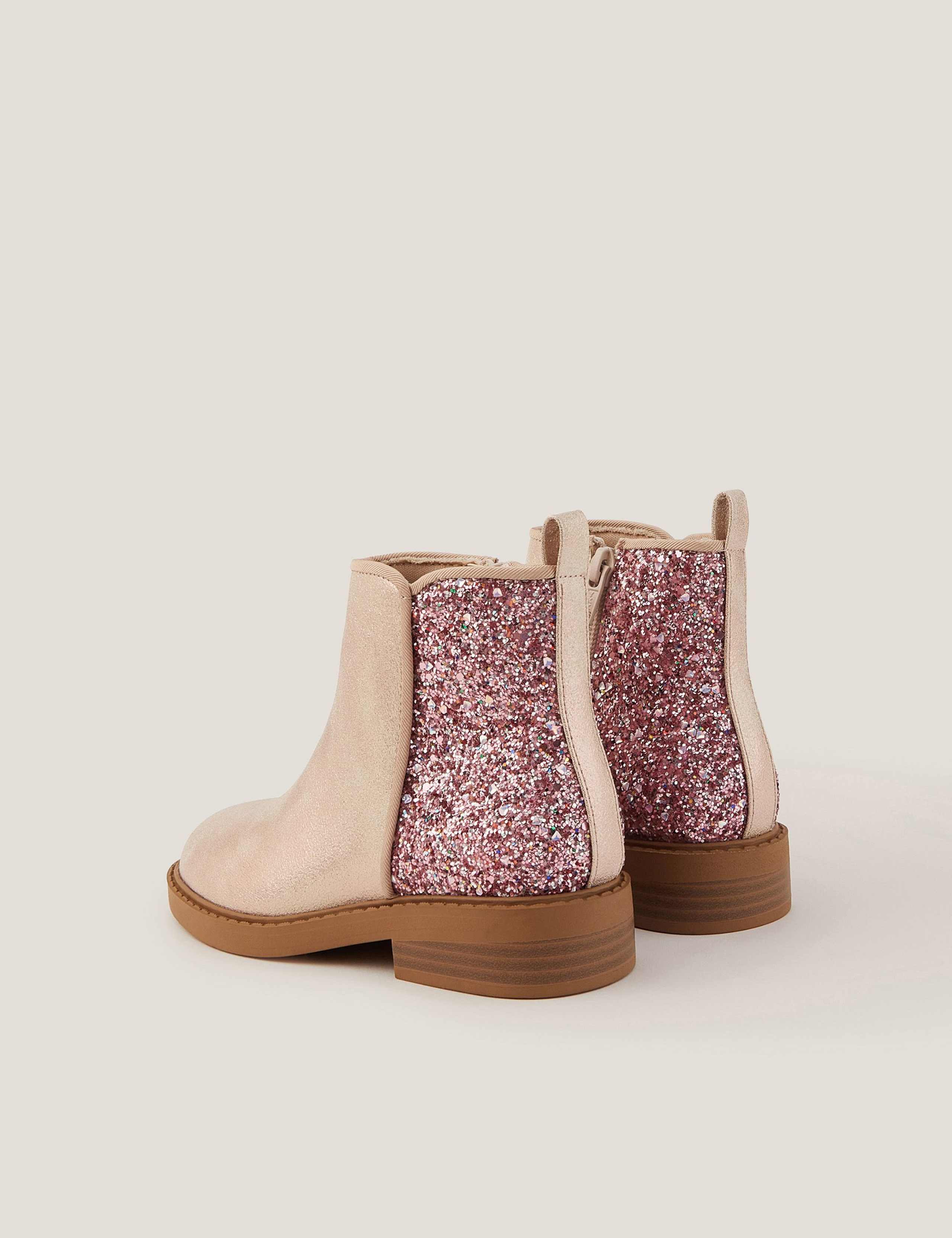 Kids' Glitter Ankle Boots (9 Small - 4 Large) 3 of 3
