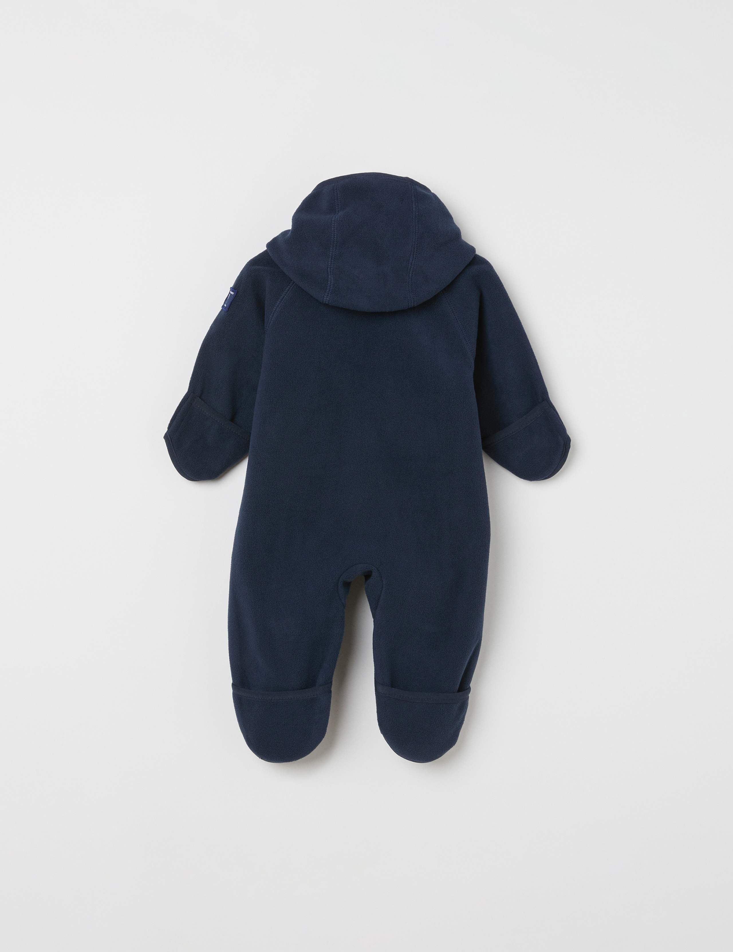 Windproof Fleece Zip Pramsuit (1-12 Mths) 2 of 2