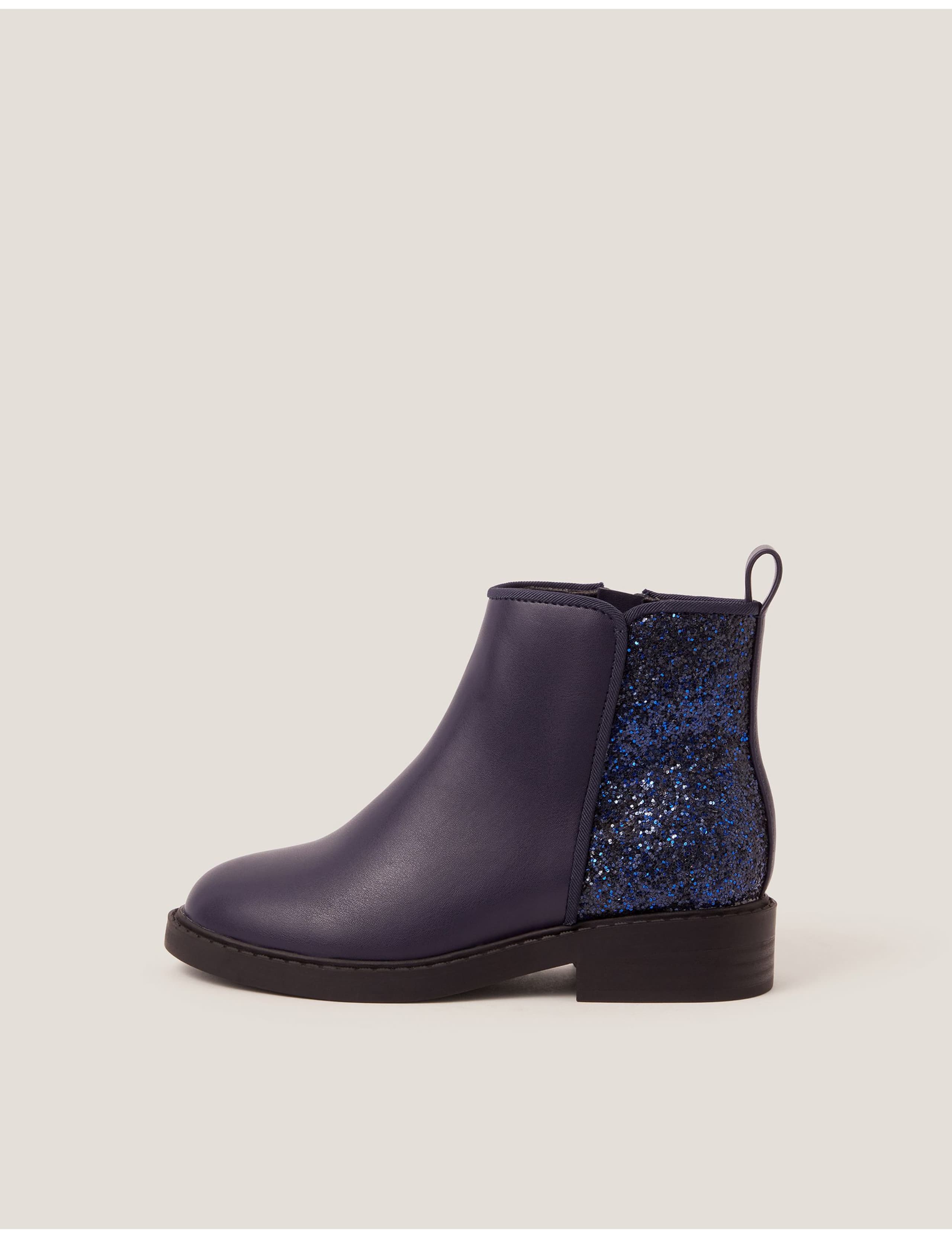 Kids' Glitter Ankle Boots (9 Small - 4 Large) 1 of 3