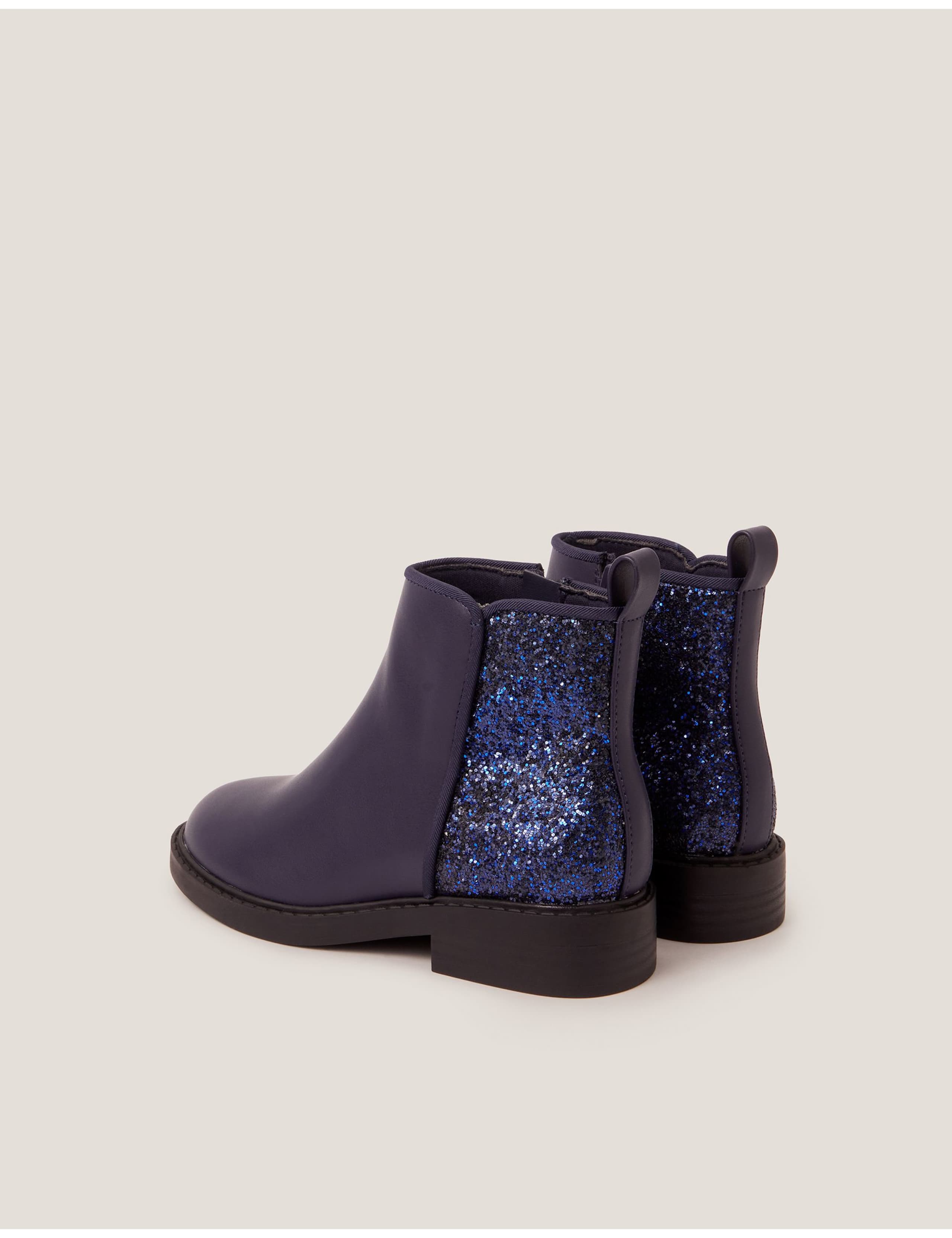 Kids' Glitter Ankle Boots (9 Small - 4 Large) 2 of 3