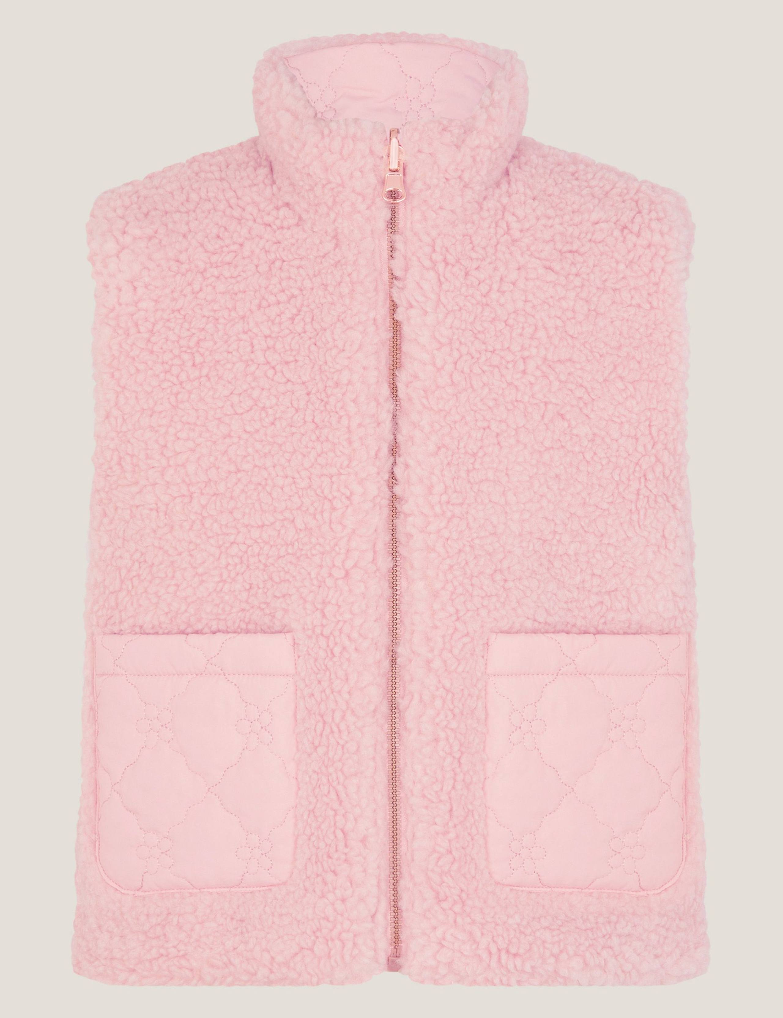 Floral Quilted Borg Lined Reversible Gilet 2 of 7