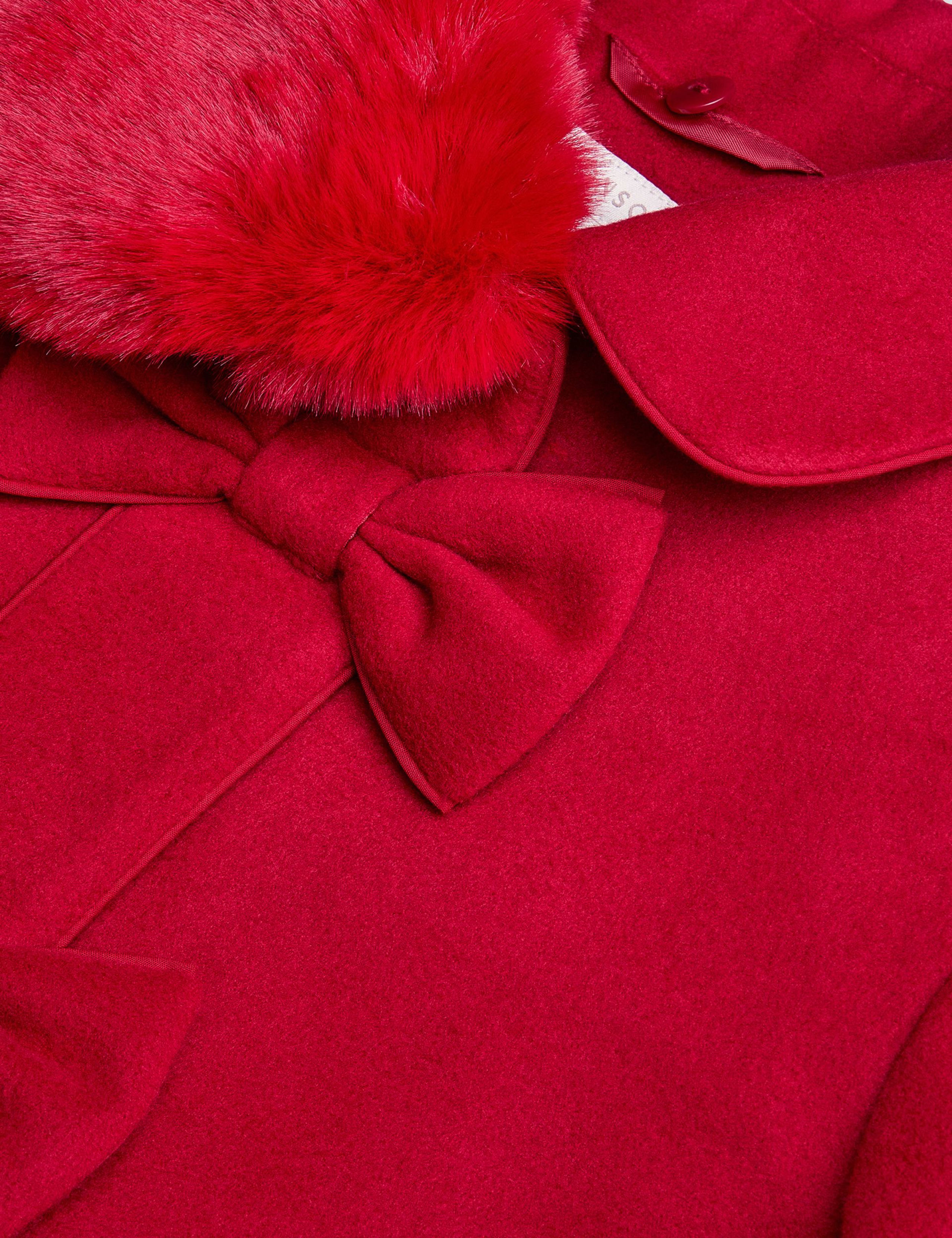 Faux Fur Bow Coat (3-13 Yrs) 3 of 3