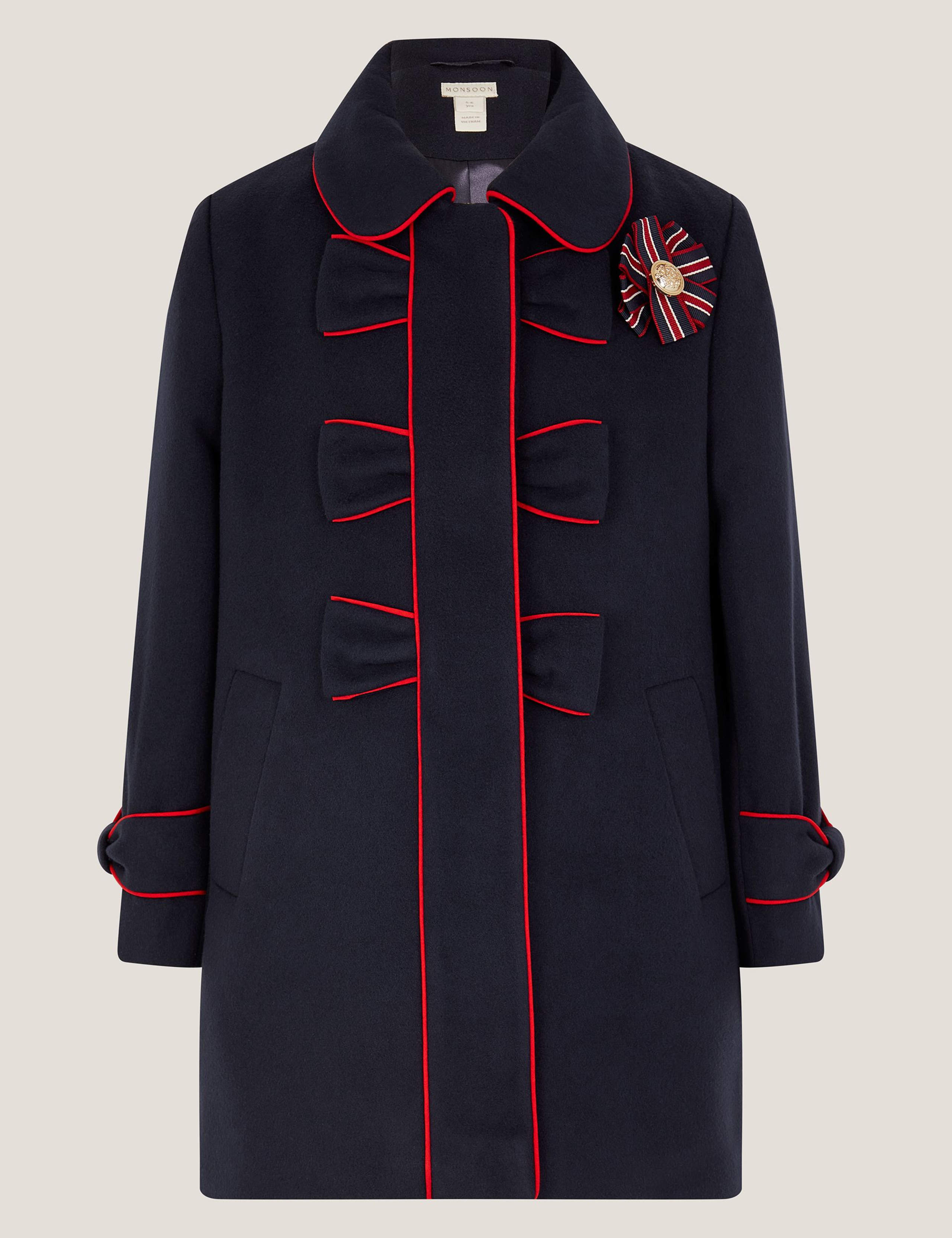 Collared Bow Coat (3-15 Yrs) 1 of 3