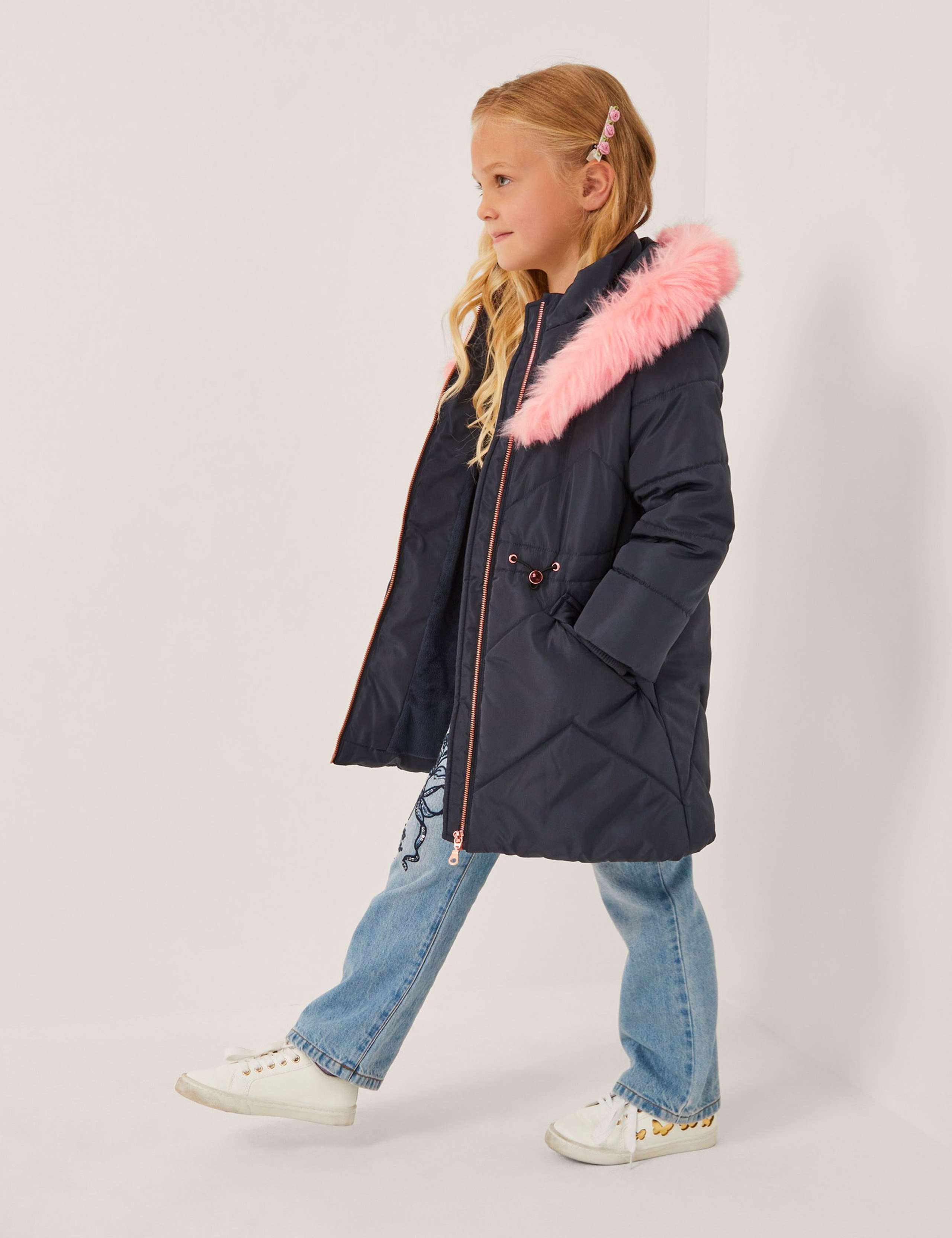 Hooded Quilted Puffer Coat (3-13 Yrs) 1 of 5