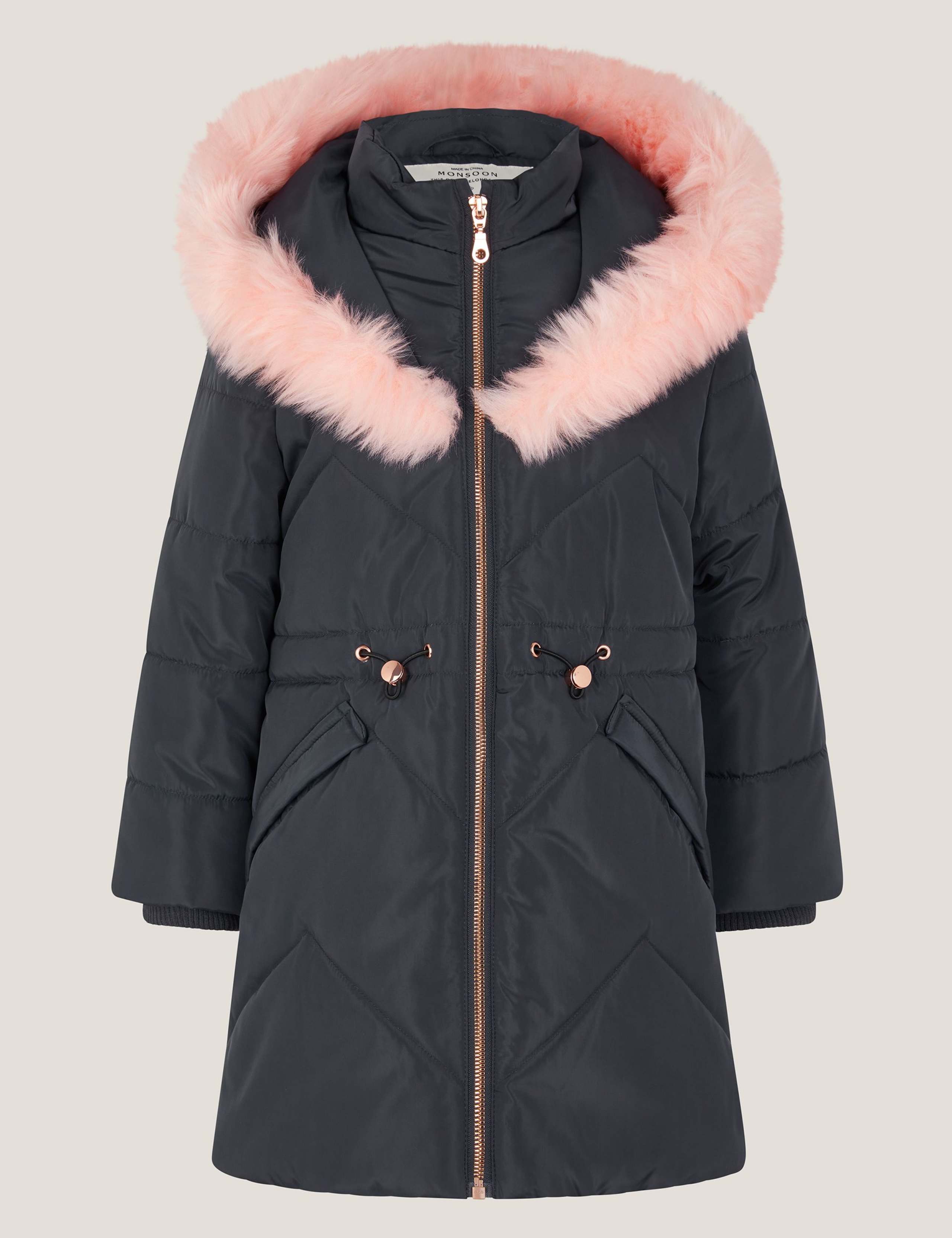 Hooded Quilted Puffer Coat (3-13 Yrs) 2 of 5