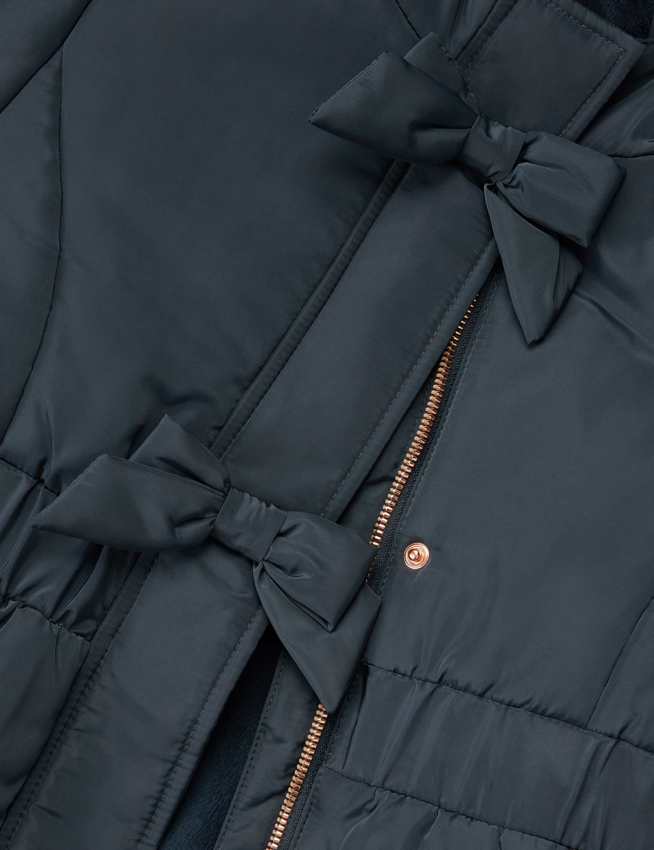 Frill Bow Hooded Padded Coat (3-15 Yrs) 4 of 4