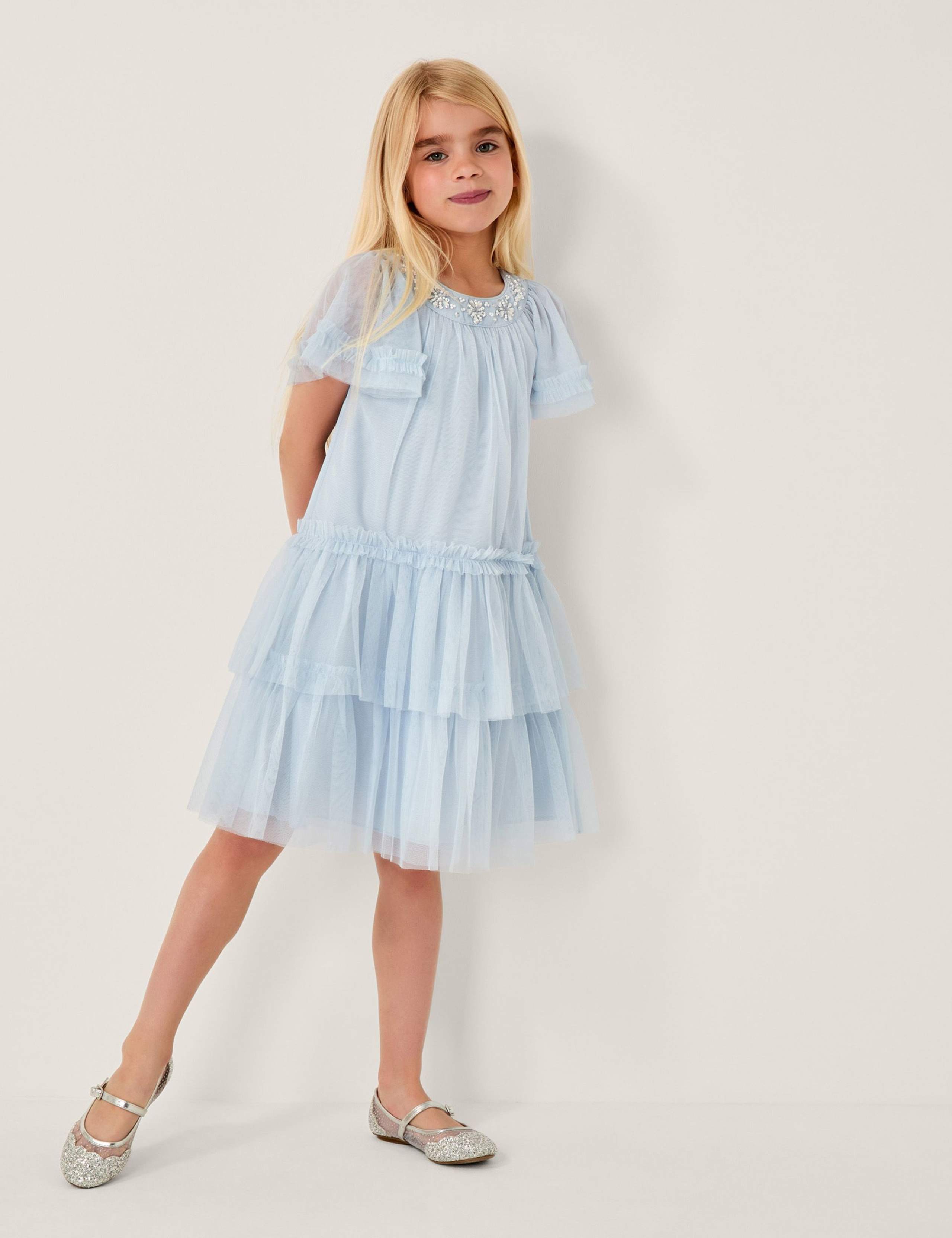 Embellished Tulle Tiered Dress (3-15 Yrs) 2 of 4