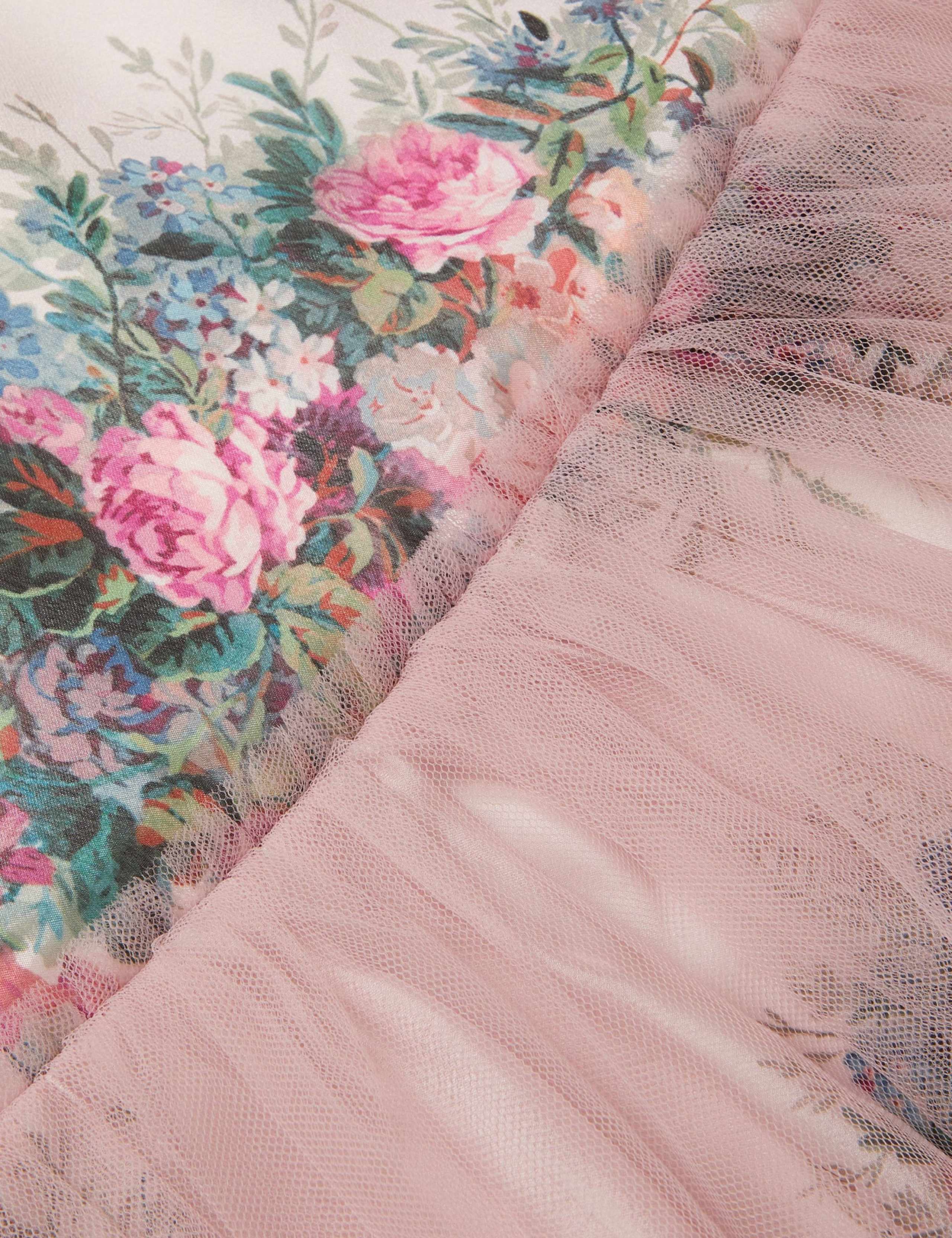Baby Charlotte Floral Tulle Dress Pink 2 of 3
