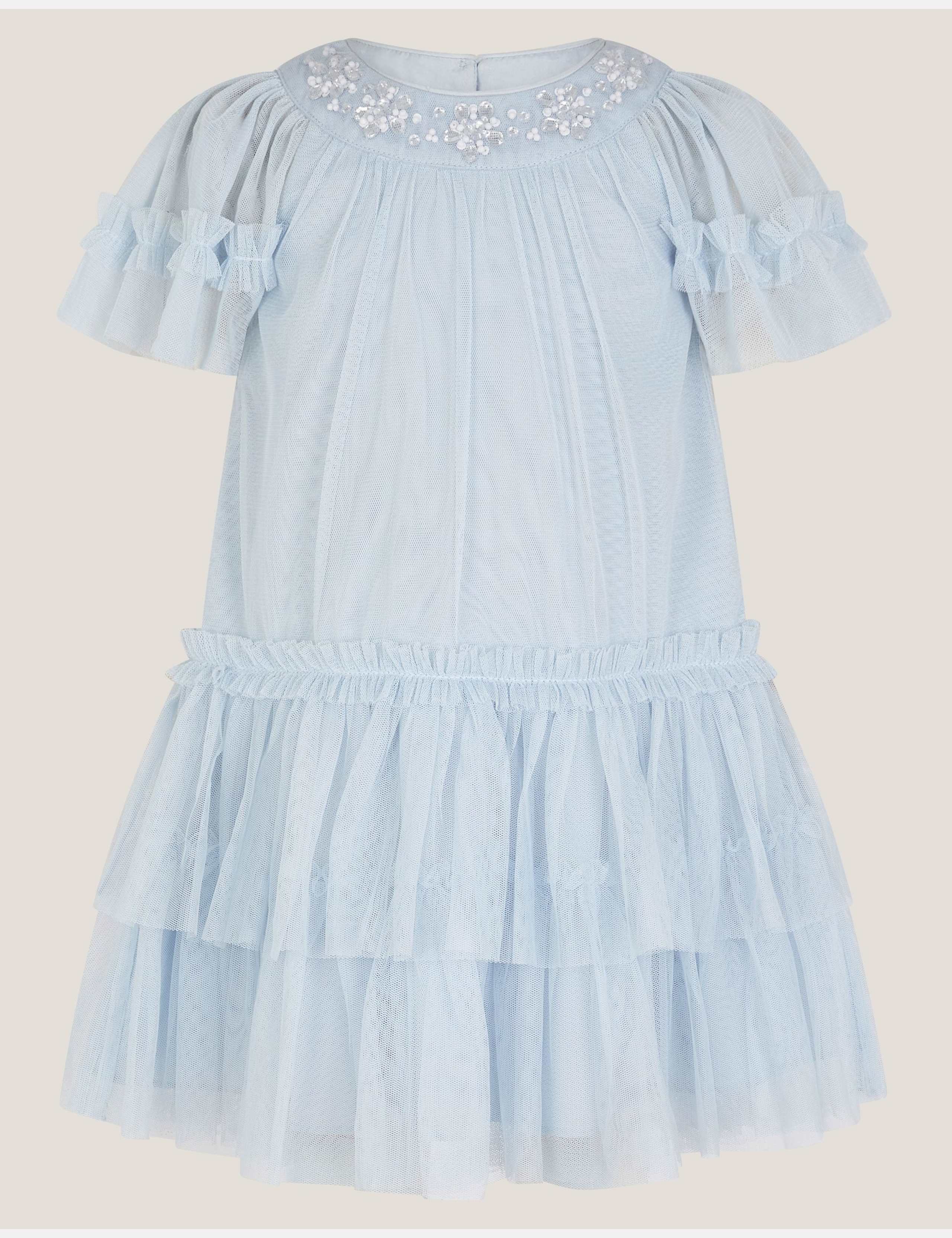 Tulle Beaded Flower Dress (0-3 Yrs) 3 of 4