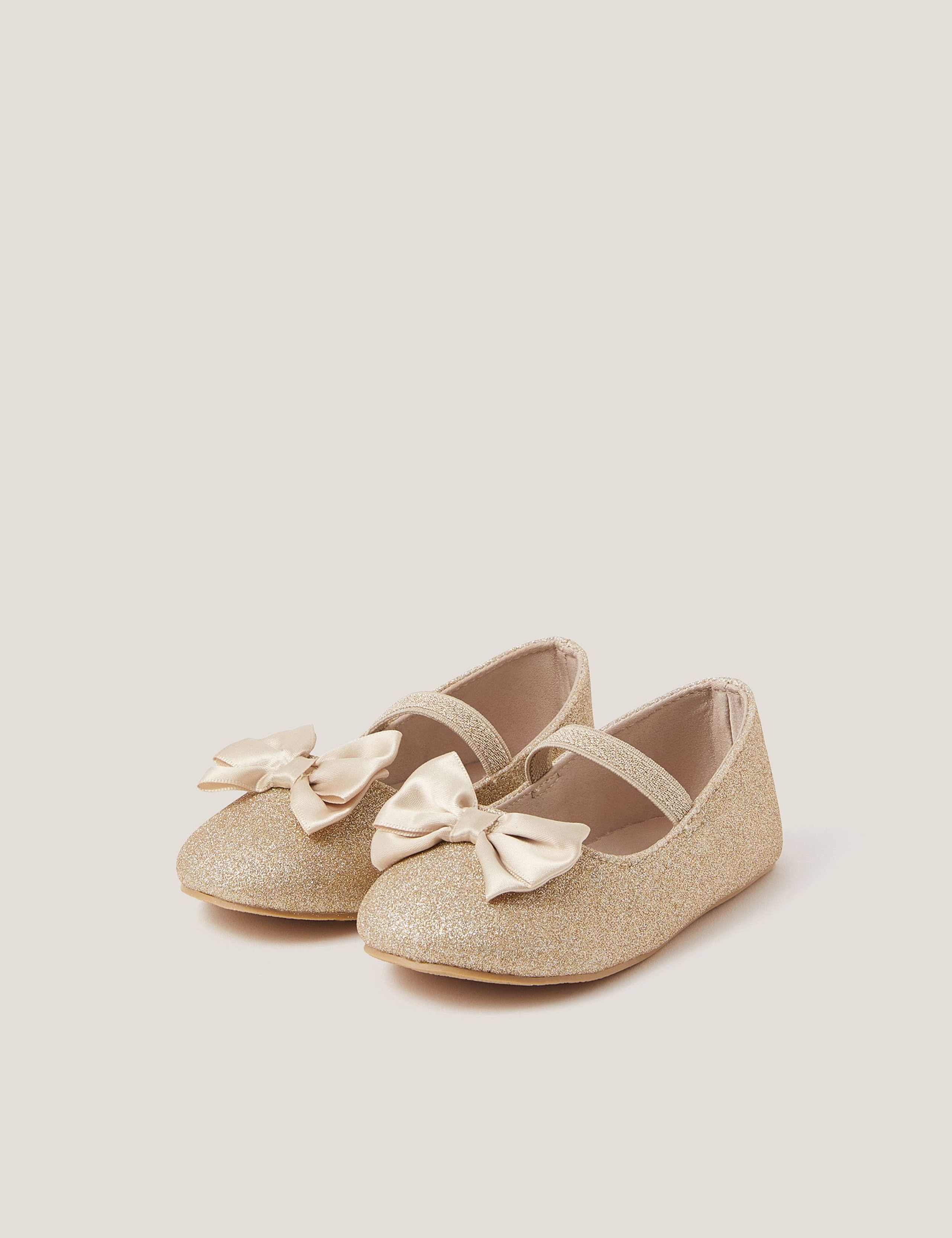 Baby Glitter Pram Shoes (2-5 Large) 2 of 3