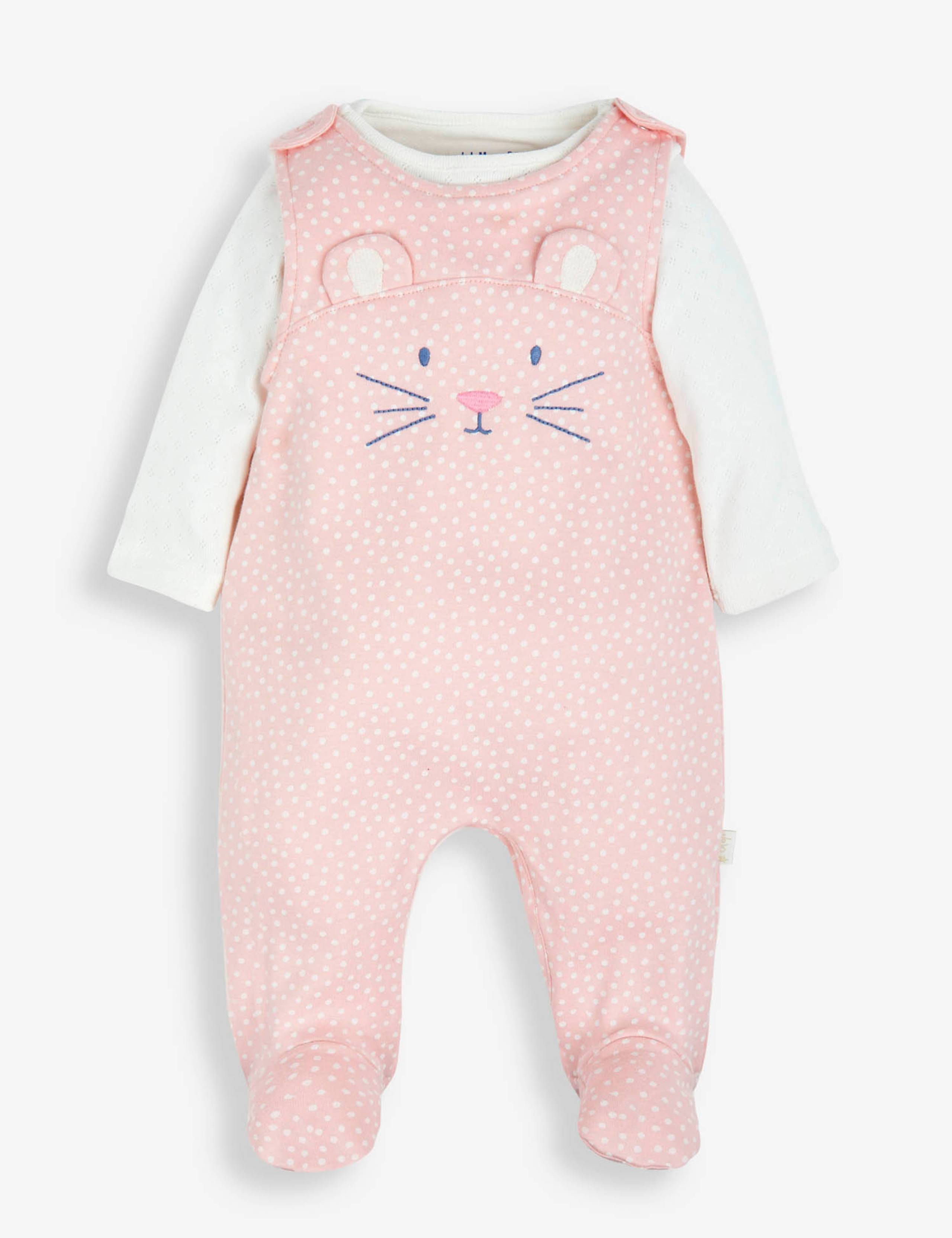 2pc Pure Cotton Mouse Outfit (0-18 Mths) 2 of 6