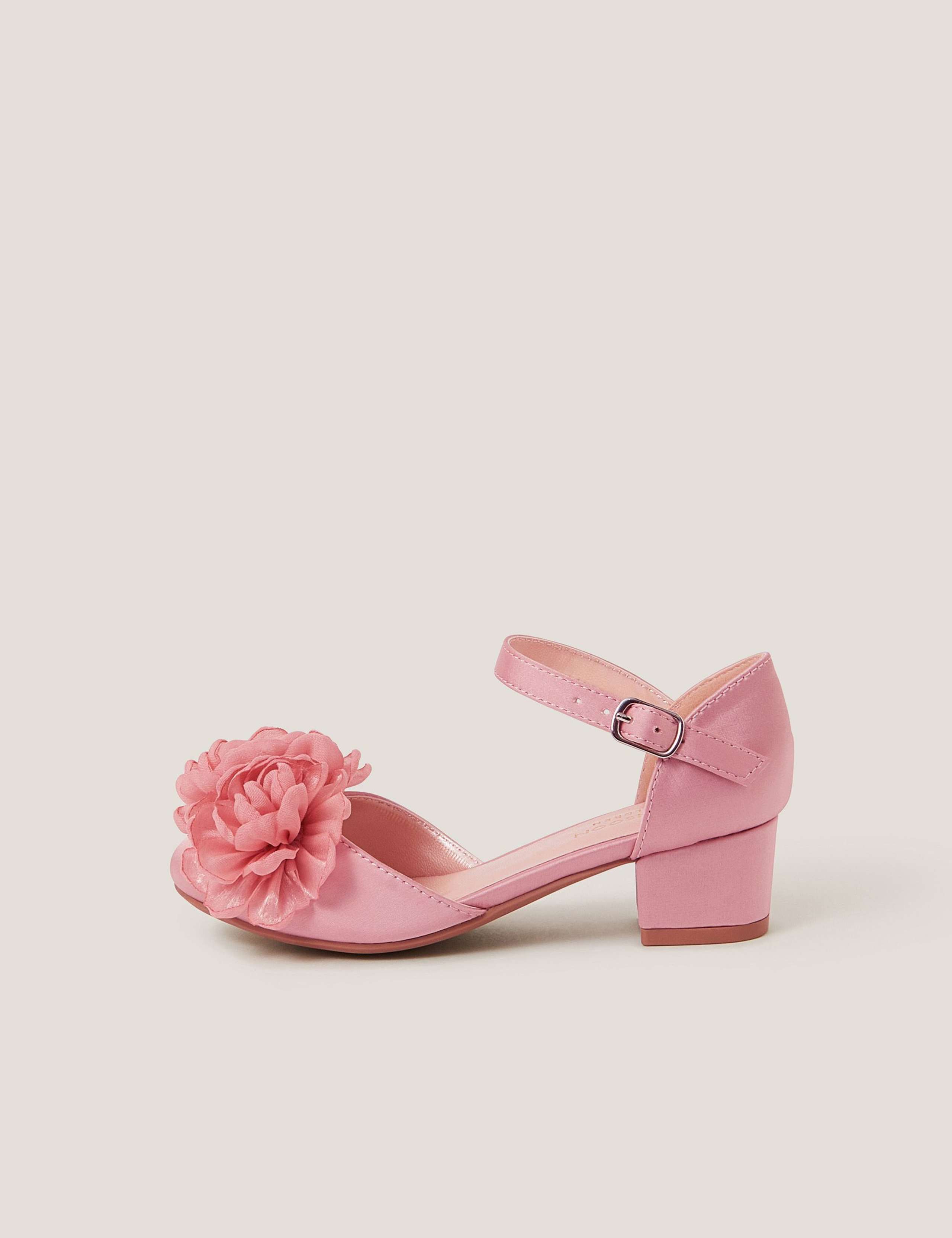 Satin Corsage Sandals (7 Small-3 Large) 1 of 3