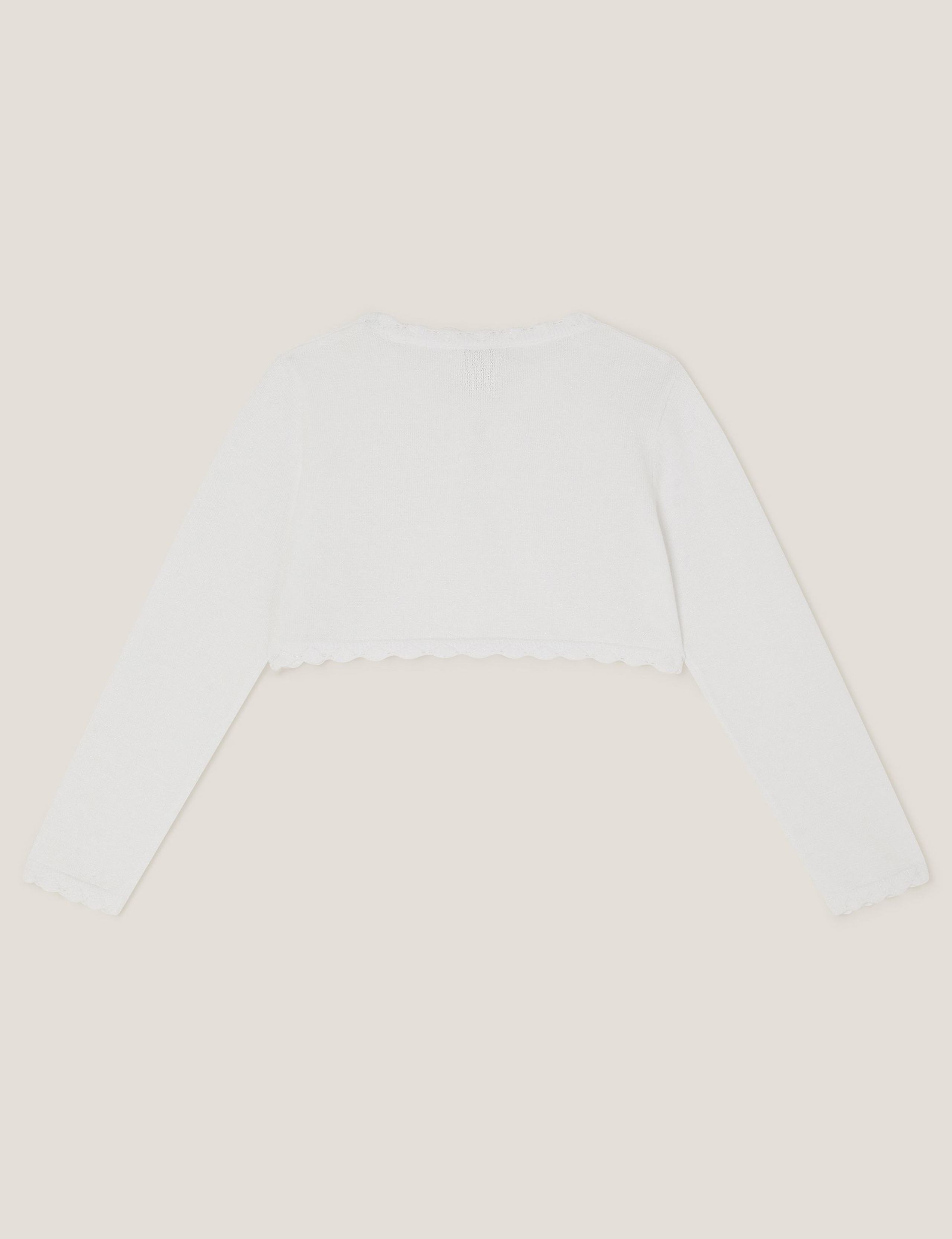 Cotton Rich Bow Button Cardigan (3-15 Years) 4 of 4