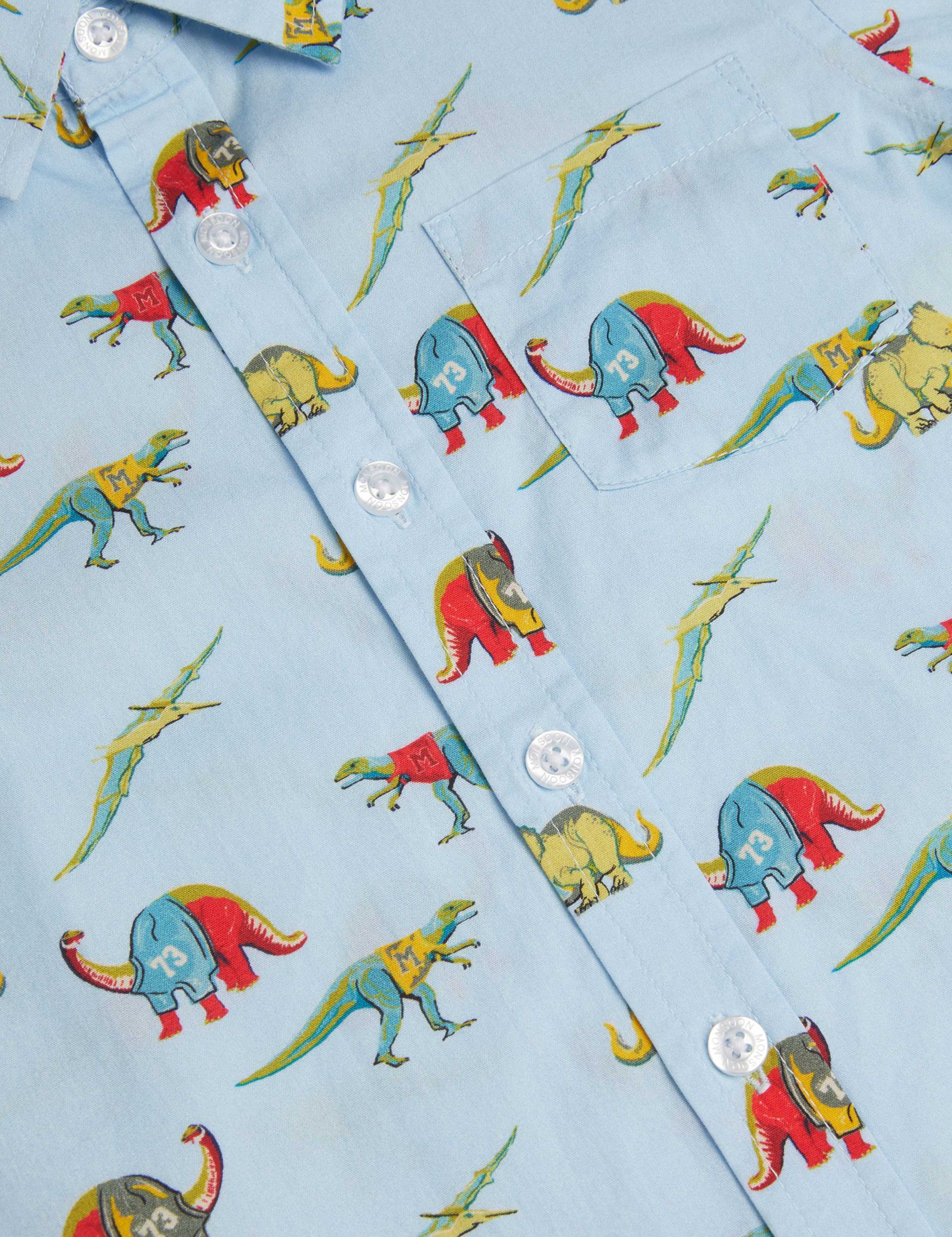 Pure Cotton Dino Print Shirt (2-13 yrs) 4 of 4